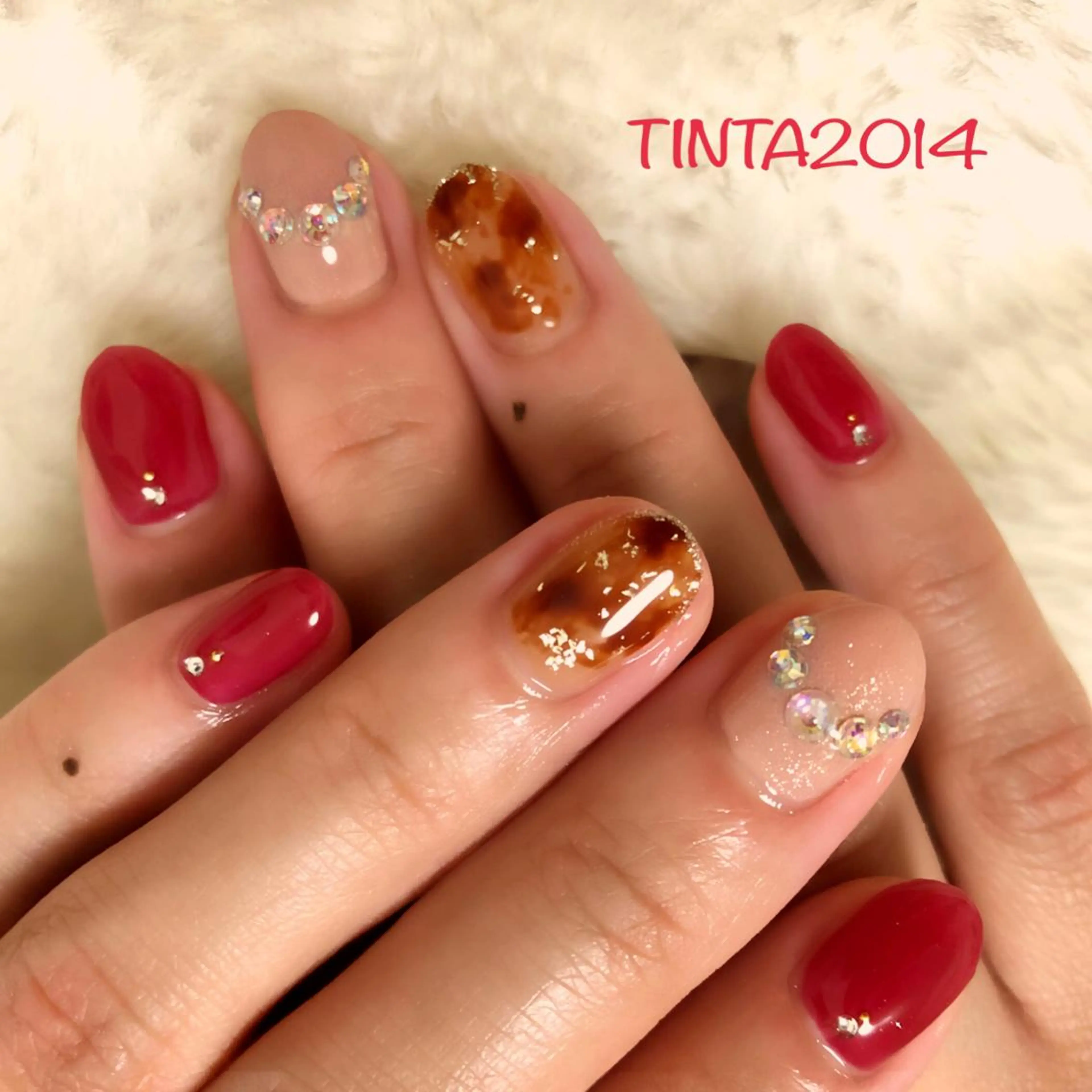 ネイル べっ甲ネイル ネイルサロン ティンタ所属・馬場 典子のネイルデザイン