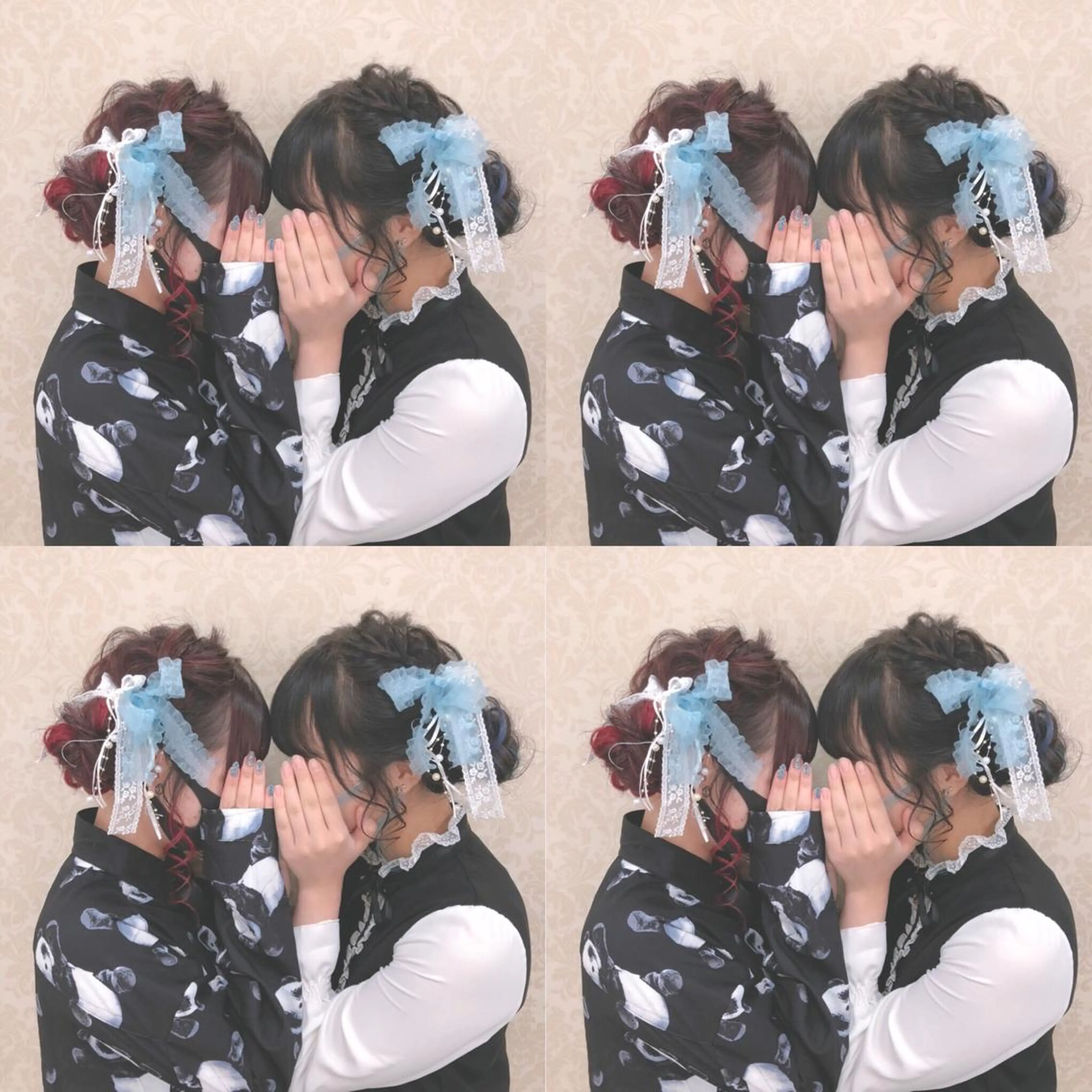 セミロング ヘアアレンジ お団子ヘア ヘアセット 🌷MAYU 🌷のヘアスタイル