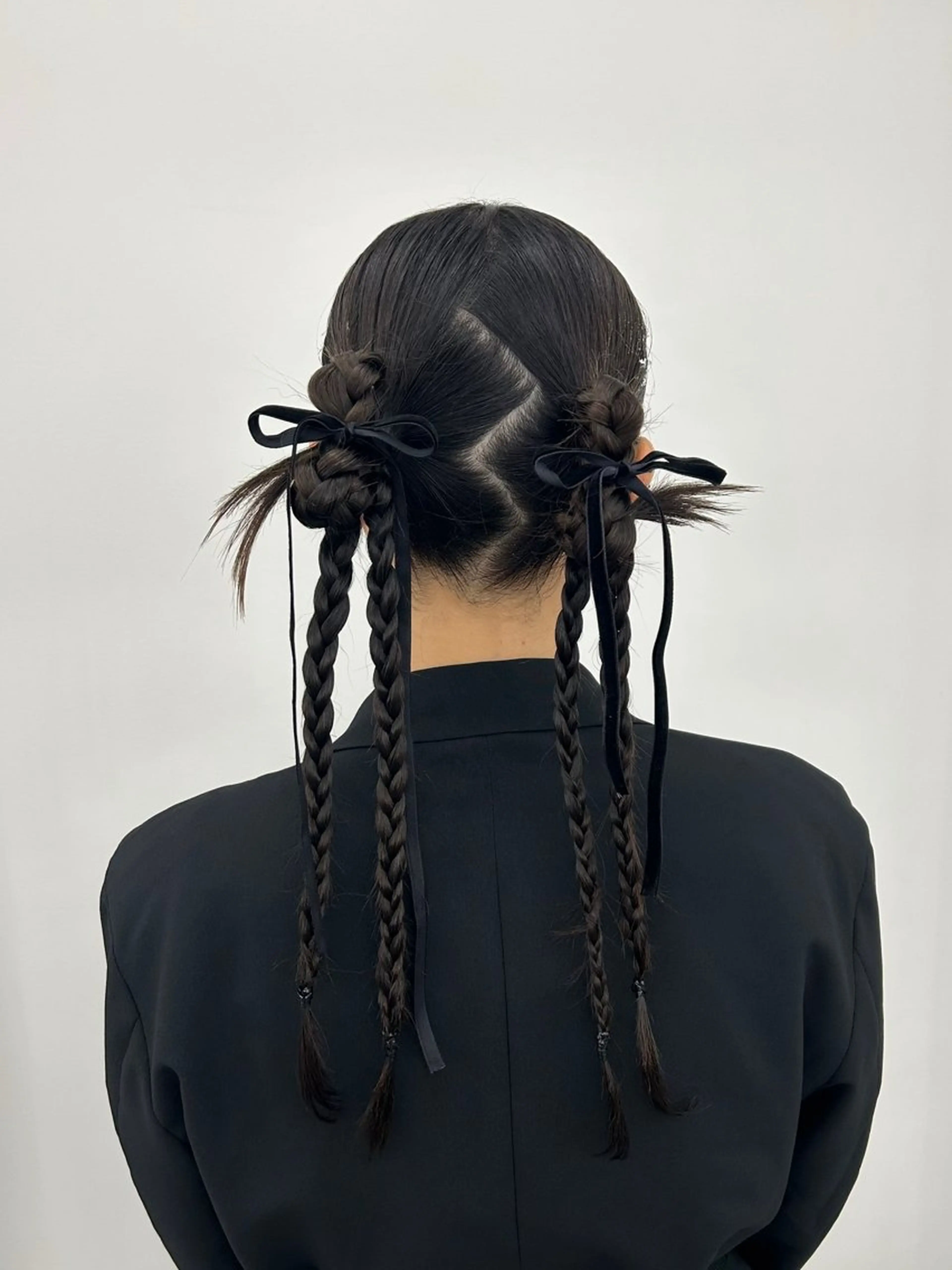 セミロング ヘアアレンジ ヘアセット 韓国ヘア/顔周り ヘアセット/加藤優里のヘアスタイル