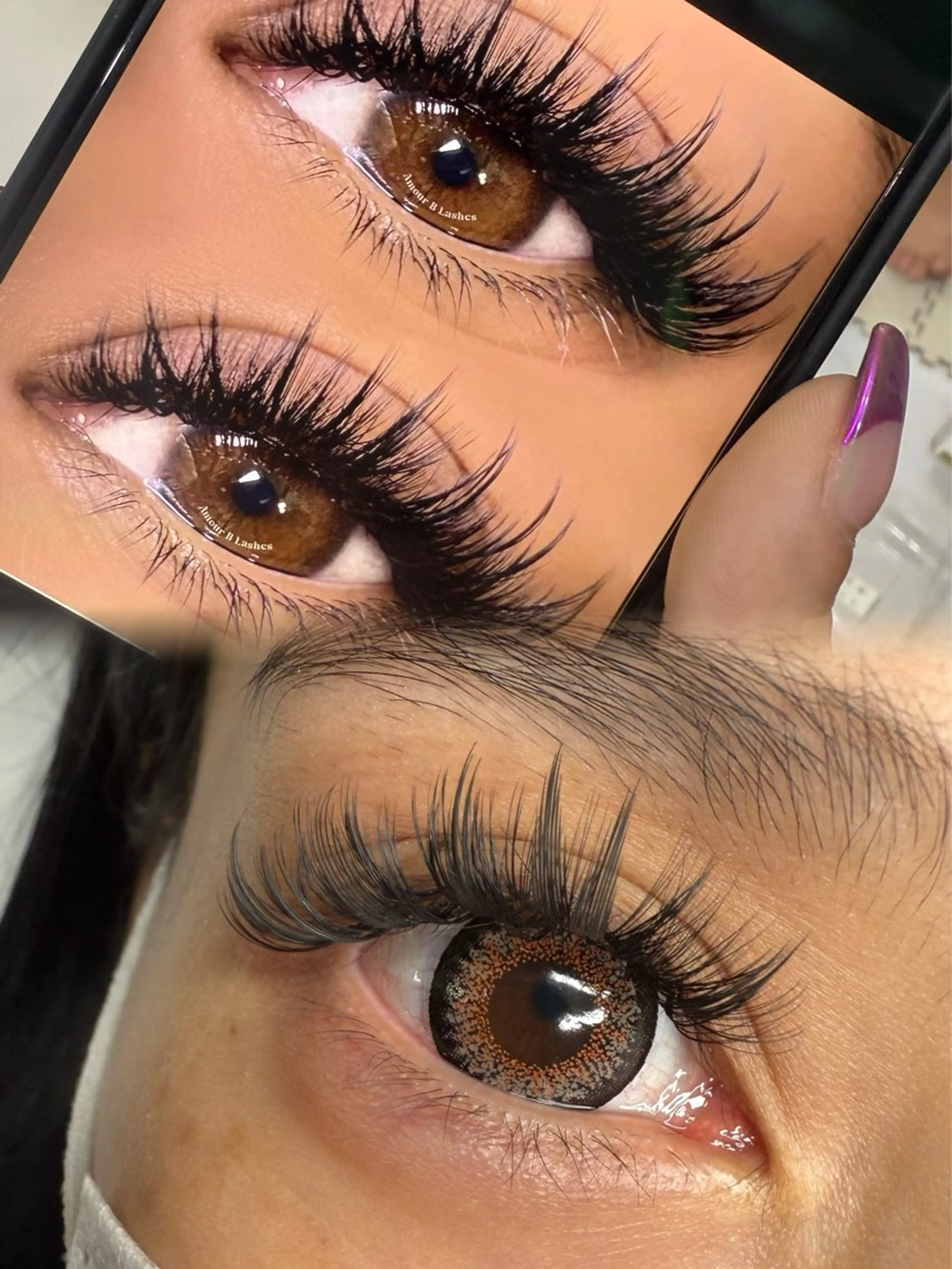 マツエク・マツパ 束感まつ毛 ナチュラル ワンホンマツエク Cherie muのマツエク・マツパデザイン