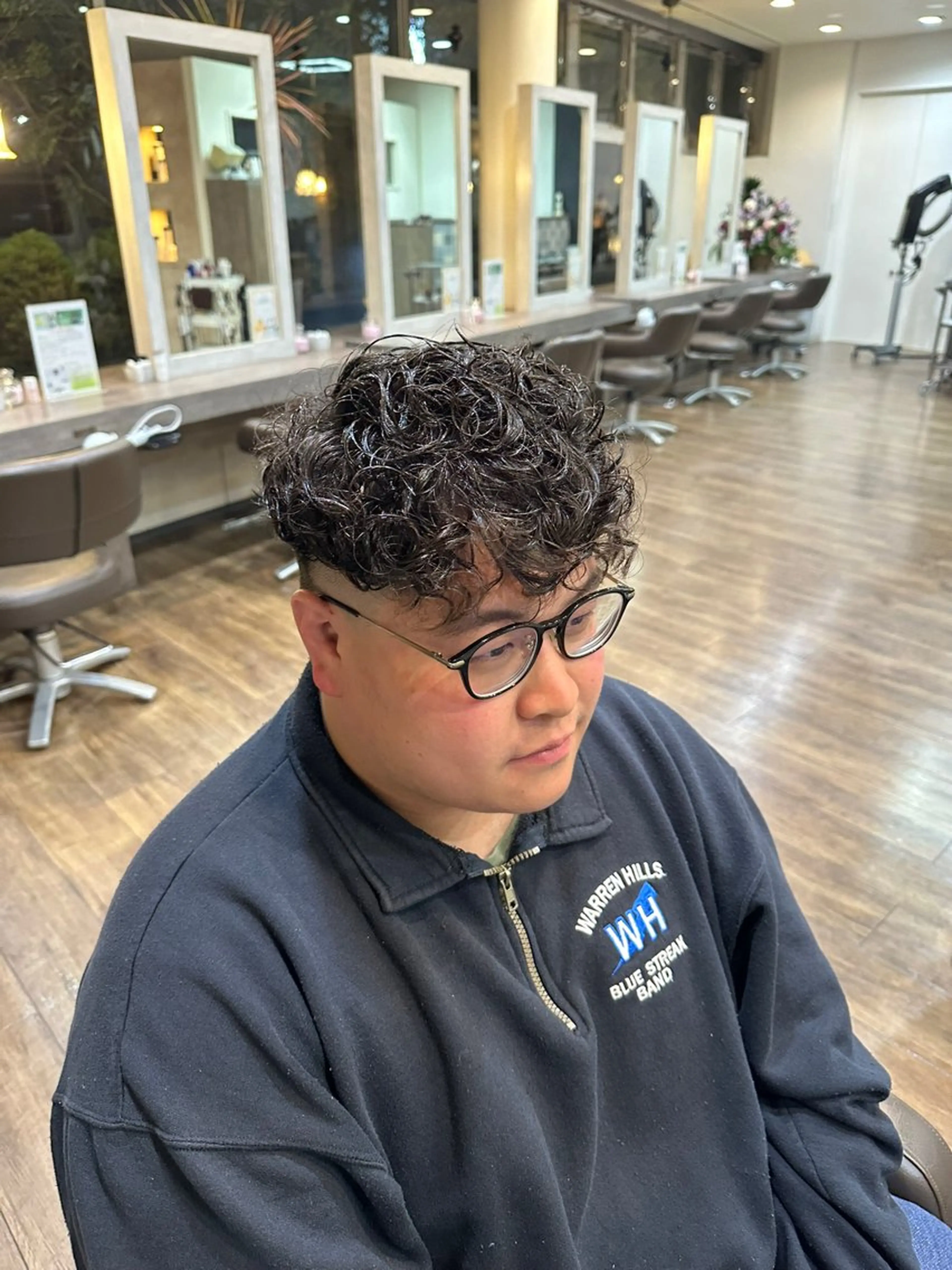 ショート パーマ メンズ 小川 音哉「fluer」のヘアスタイル