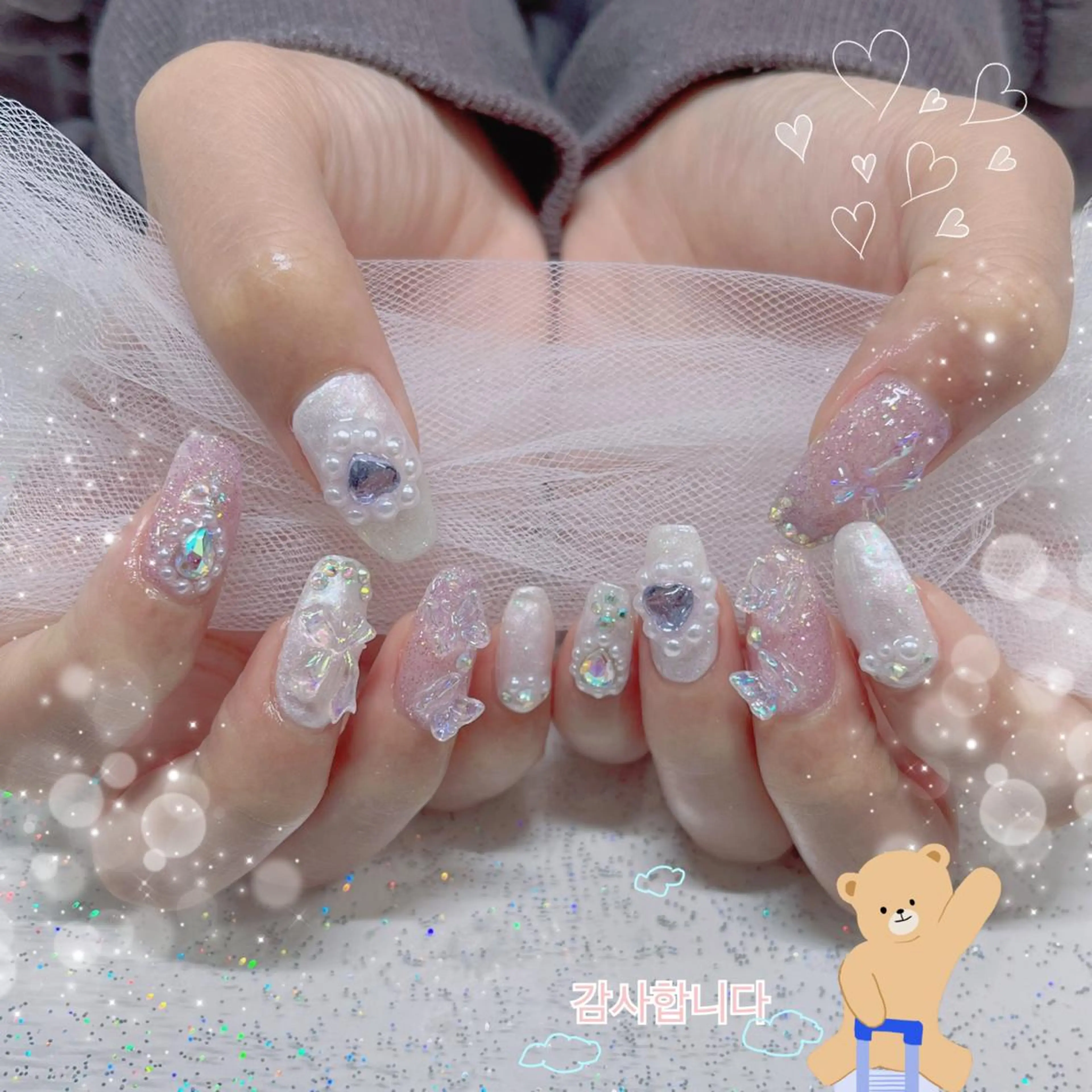 ネイル アートネイル 韓国ネイル ハンドネイル plume nail ☆韓国ネイルのネイルデザイン