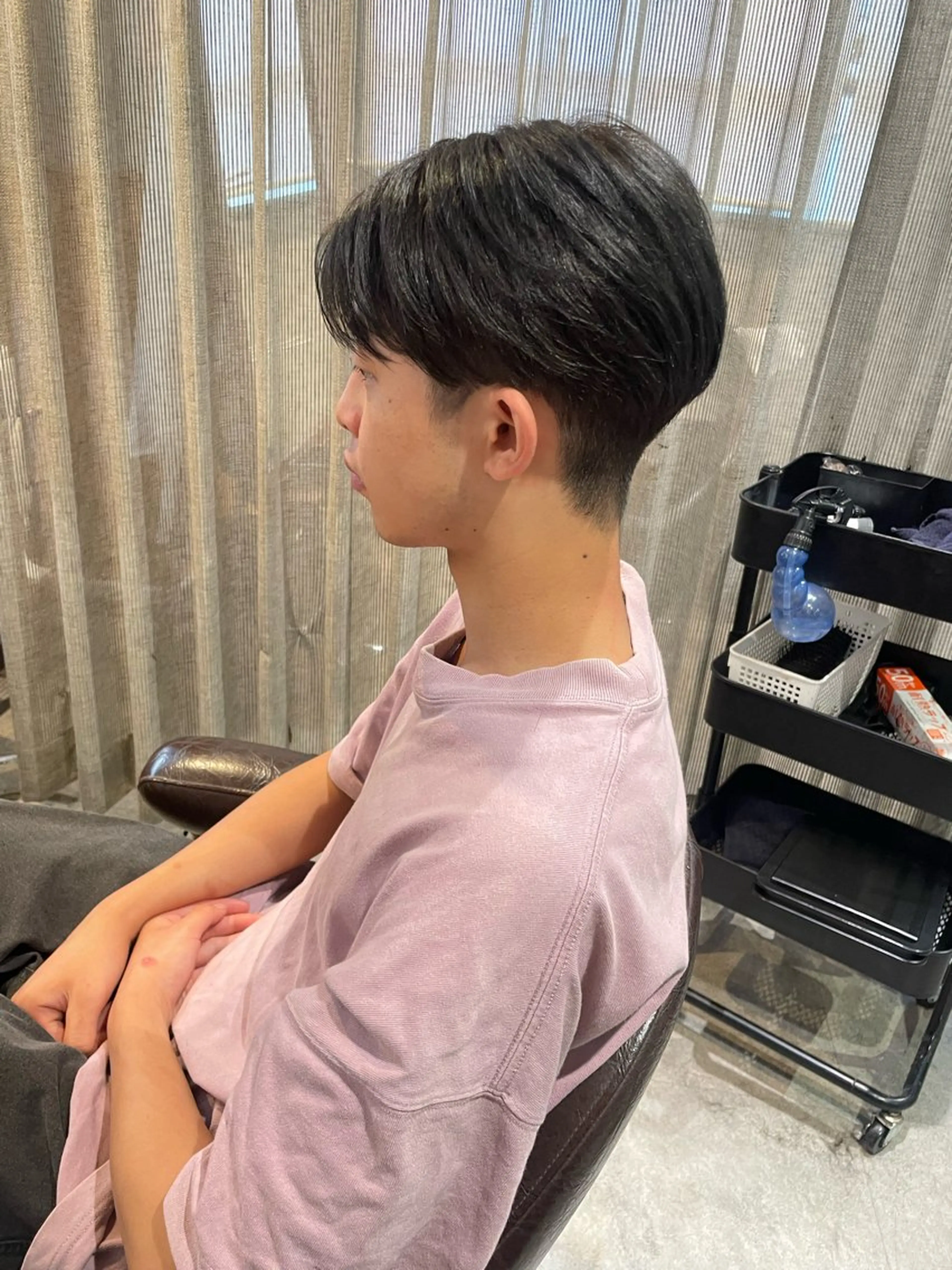 カラー メンズ メンズブリーチ アッシュ ブリーチ ダークグレー 髪質改善/Bloss om🌷高橋沙衣のヘアスタイル