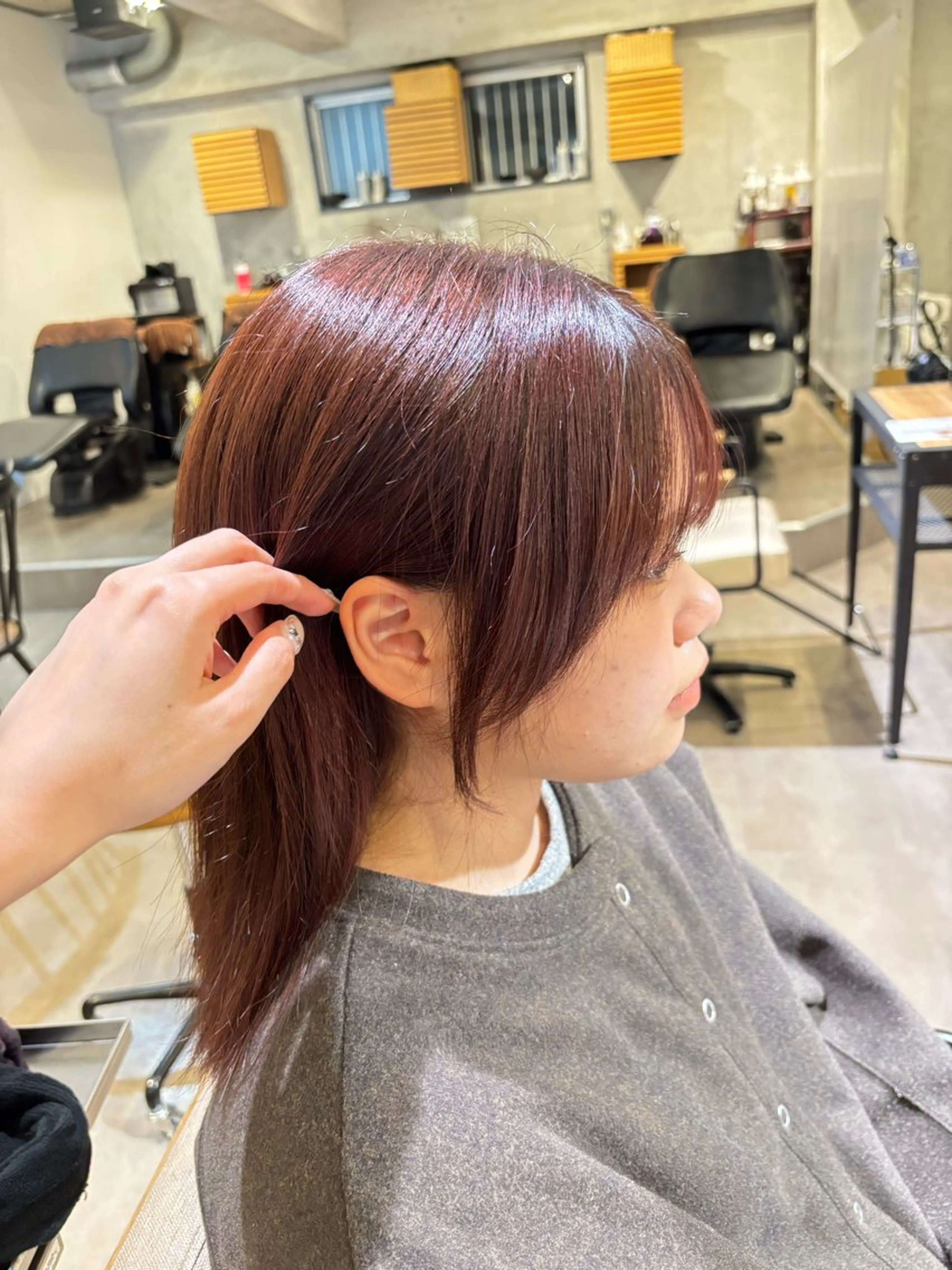 セミロング カット ❤︎韓国レイヤ ー❤︎/saraのヘアスタイル