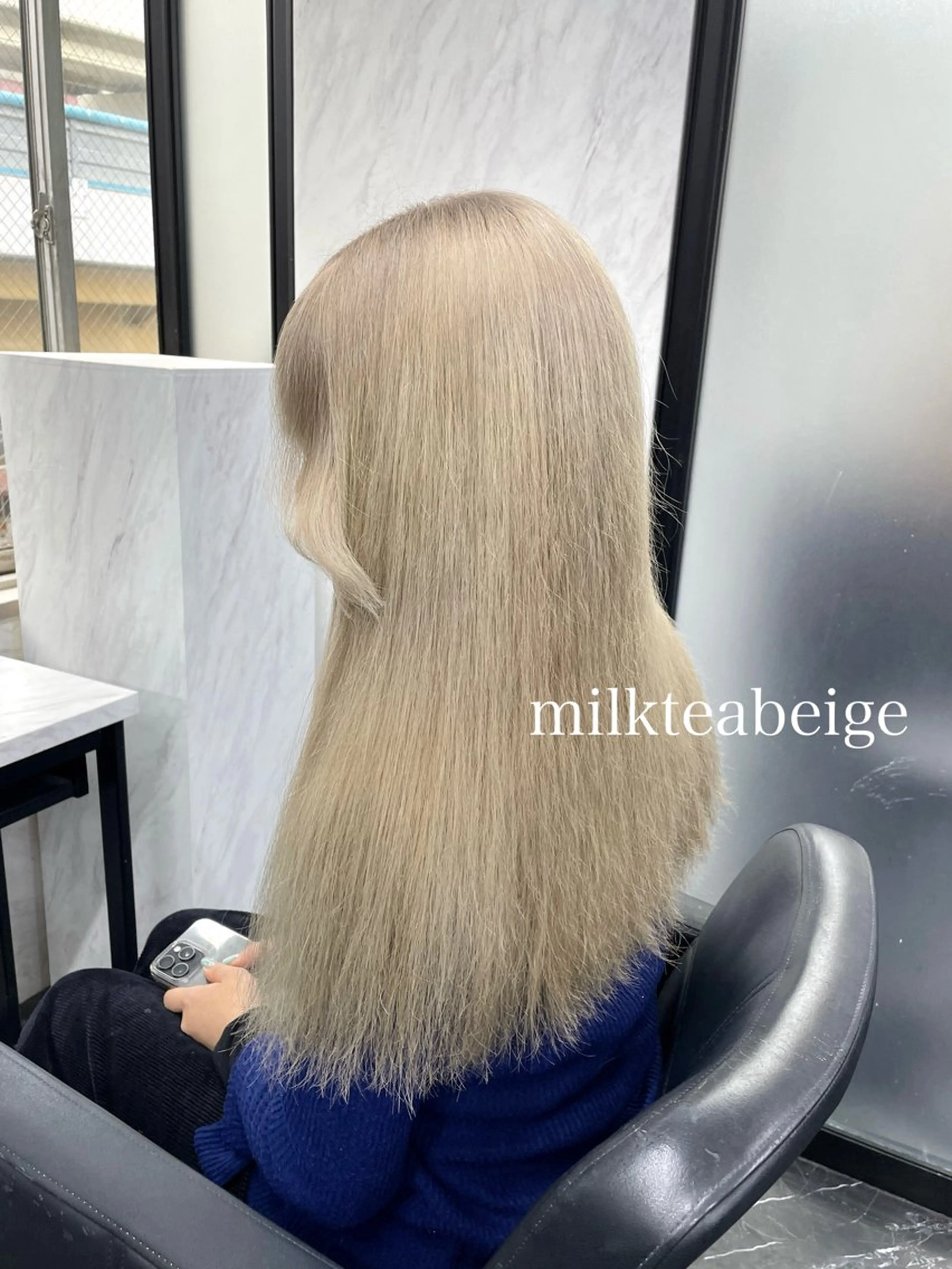 セミロング カラー カット ヘアカラー トリートメント エクステ🩵ブリーチ 韓国ヘア🩵KAEのヘアスタイル