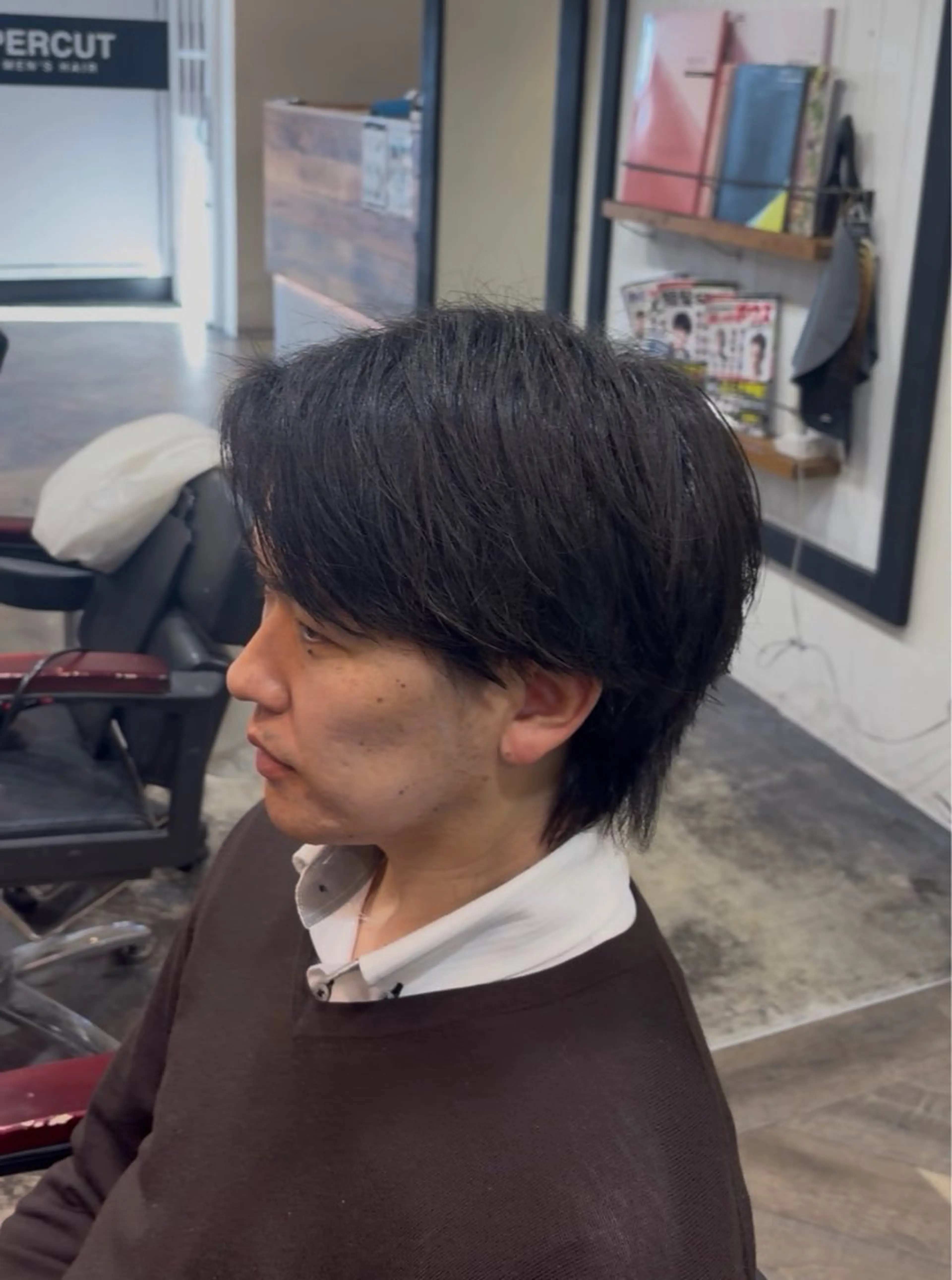 メンズ 縮毛矯正 縮毛矯正モデル/上村 コウスケのヘアスタイル