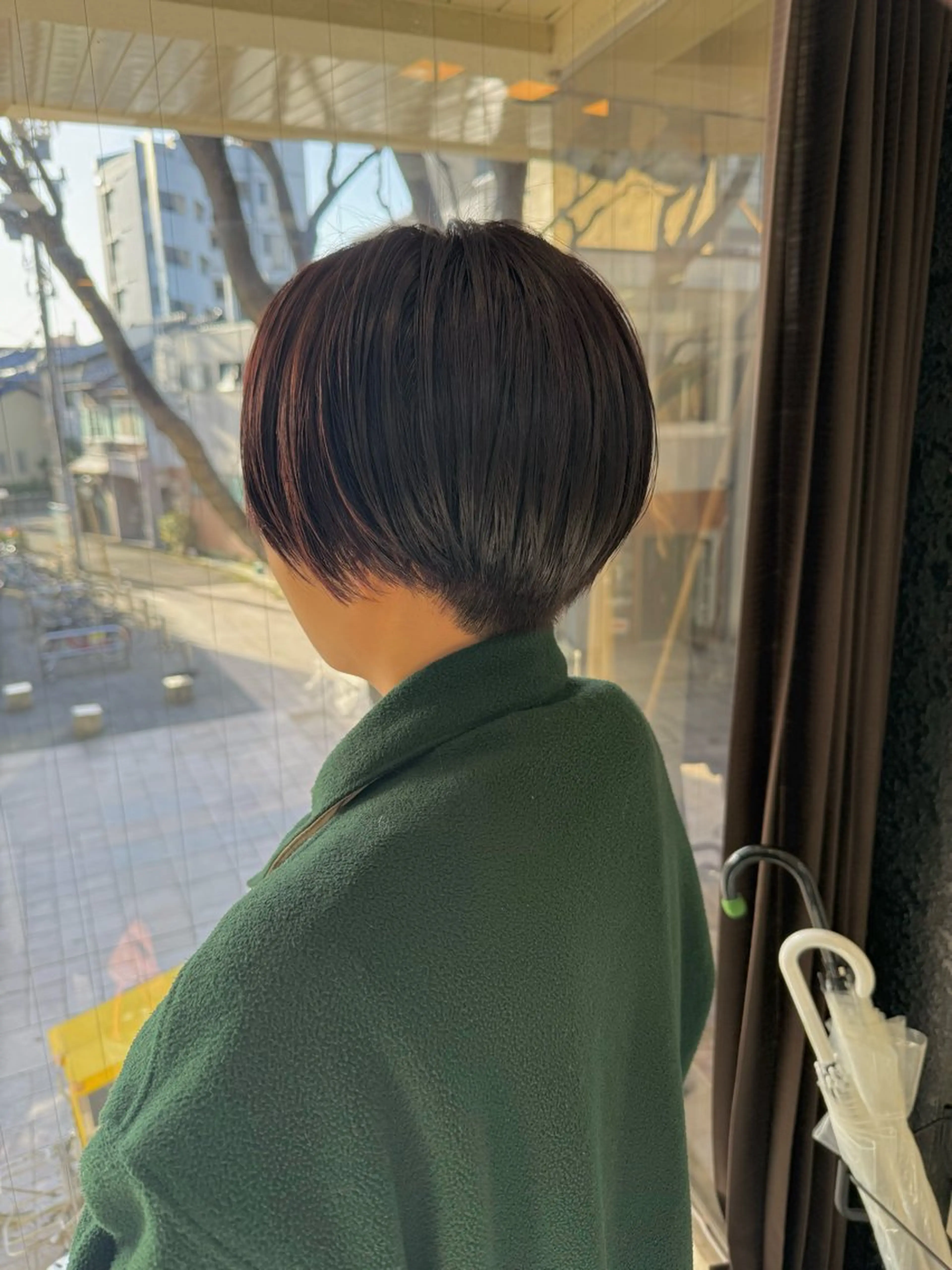 ショート カラー カット ヘアカラー トリートメント 伶風/ボブ/ ヘーゼルベージュのヘアスタイル