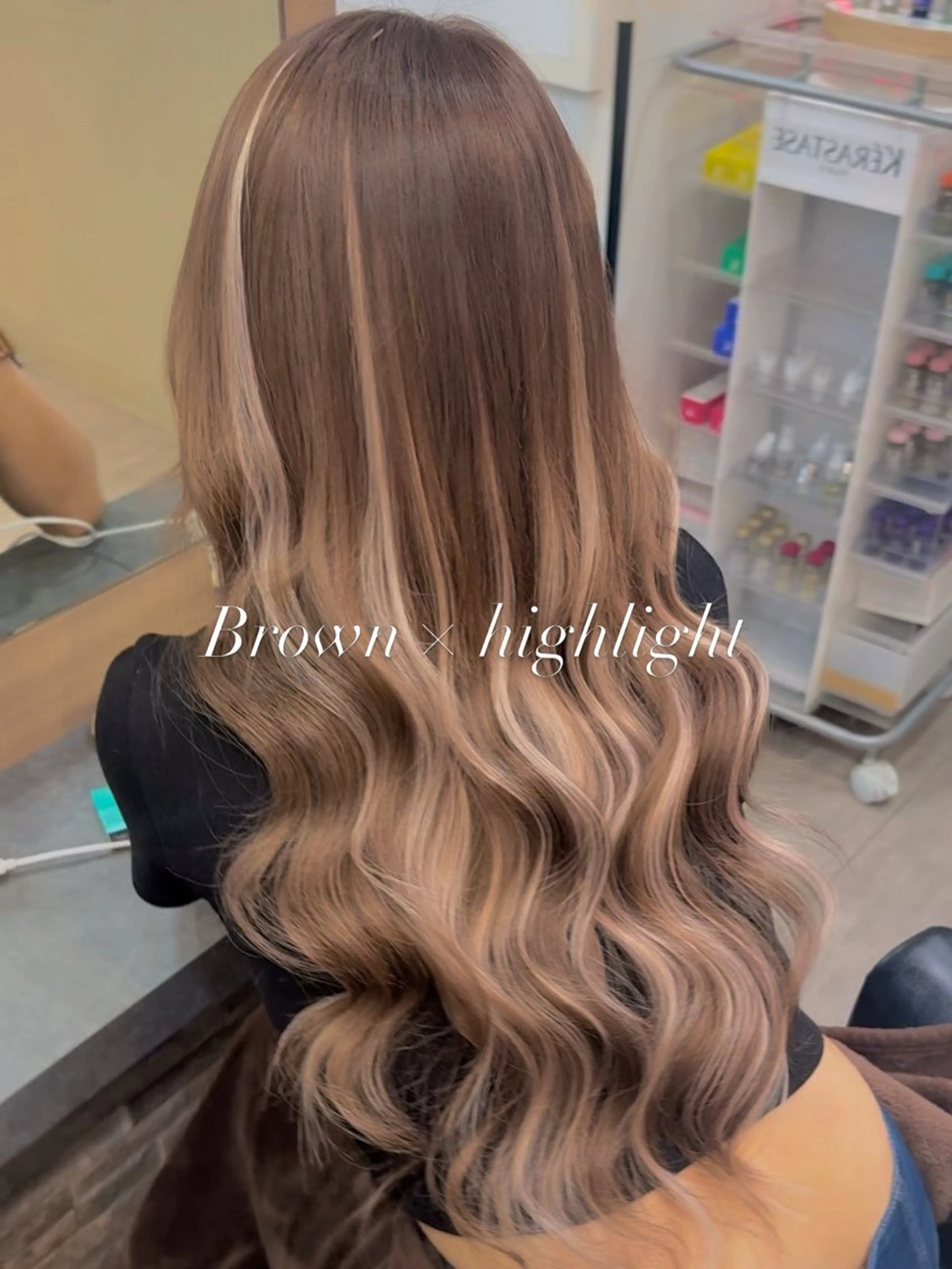 ロング カラー カット ヘアカラー エクステ ハイトーン/エクステ 横浜/RIEのヘアスタイル