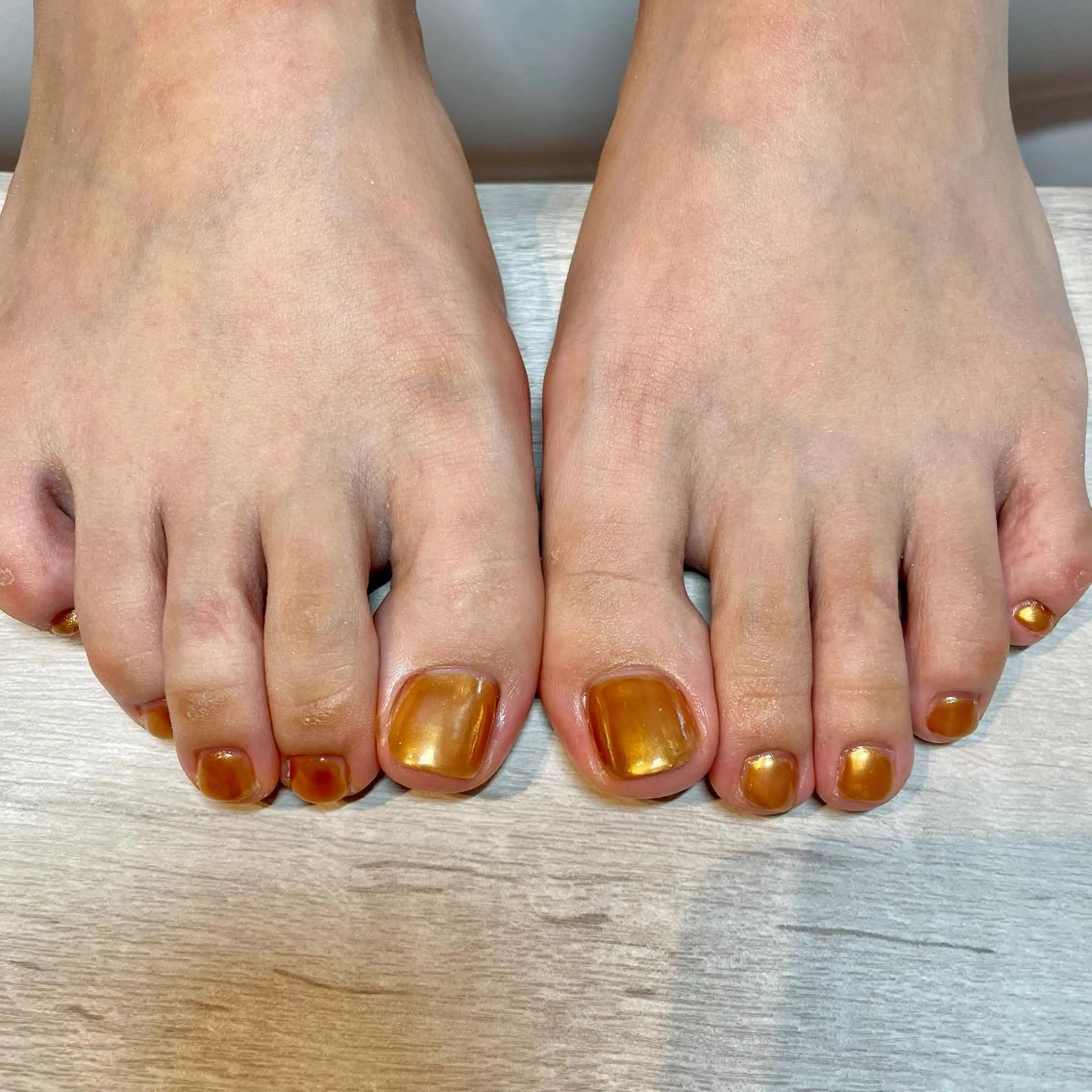 ネイル ミラーネイル フットネイル Tocowaka マエダのネイルデザイン