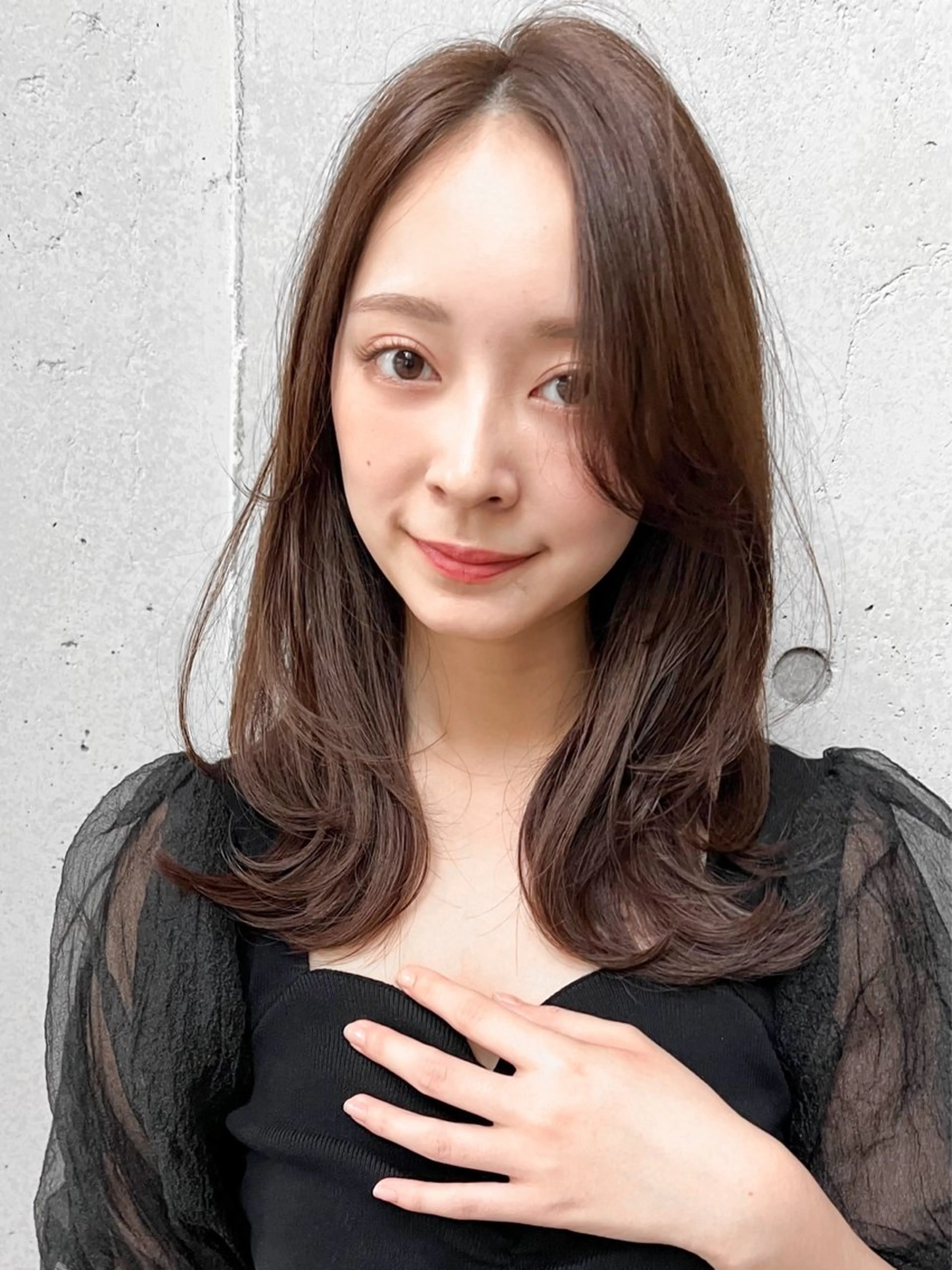ミディアム 木村 賢人のヘアスタイル