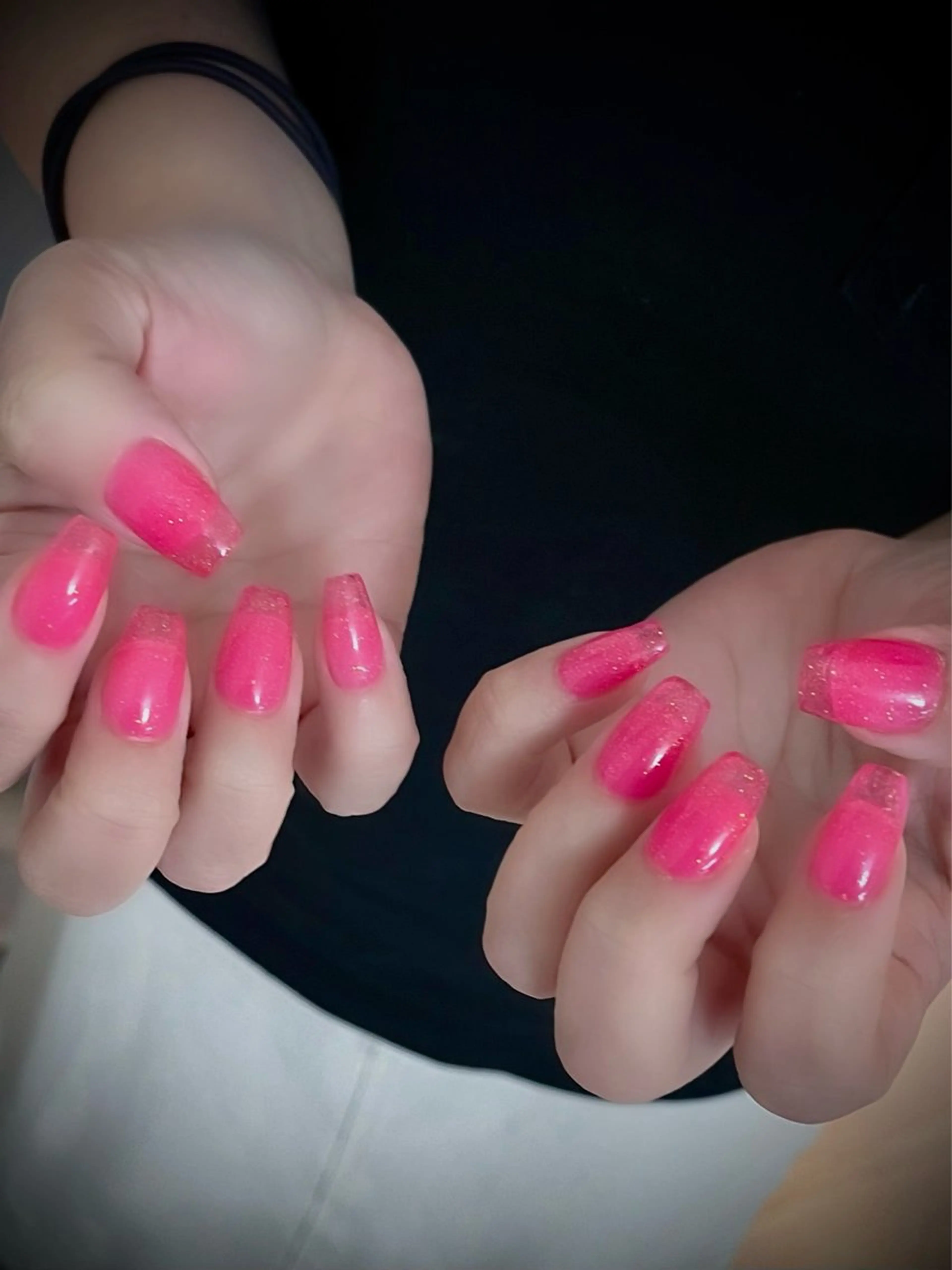 ネイル フットネイル キラキラネイル マグネットネイル ワンカラーネイル スカルプネイル nine.🦋 YUKOのネイルデザイン