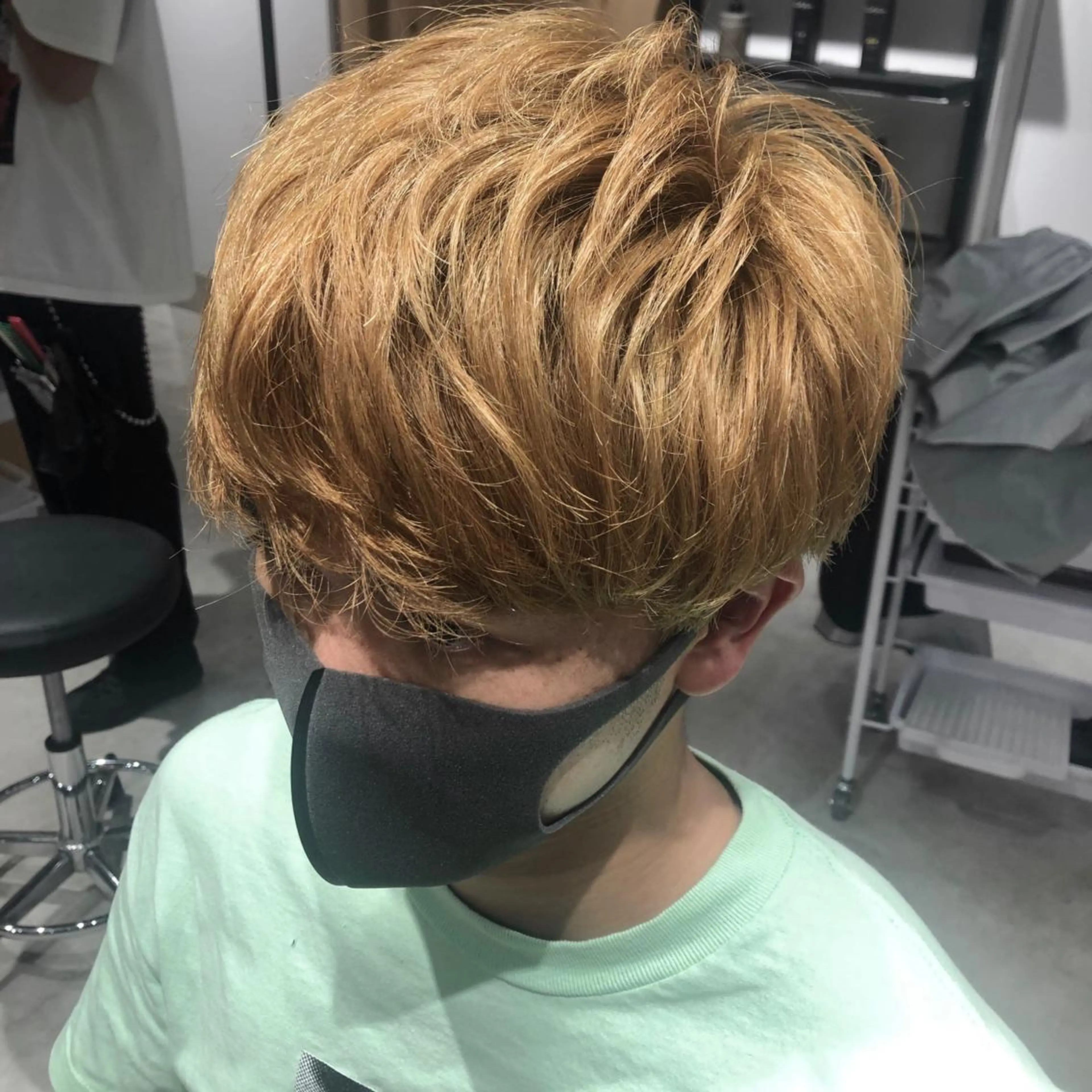 ショート カラー パーマ ヘアアレンジ メンズ パーソナルカラー合わ せたカラー🤍なつみのヘアスタイル