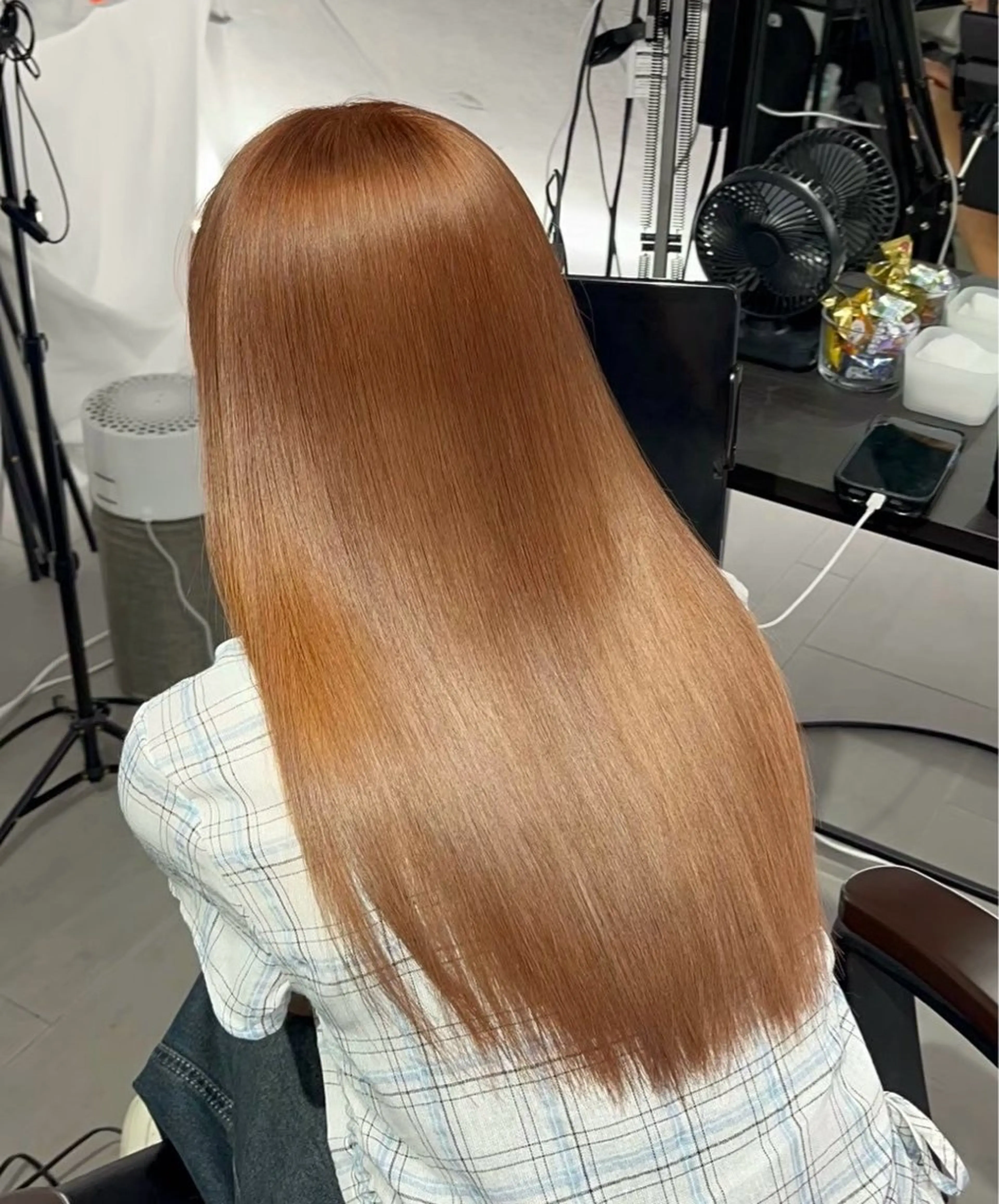 ロング カラー ブリーチ ヘアカラー トリートメント RIN 中明度韓国ヘアのヘアスタイル