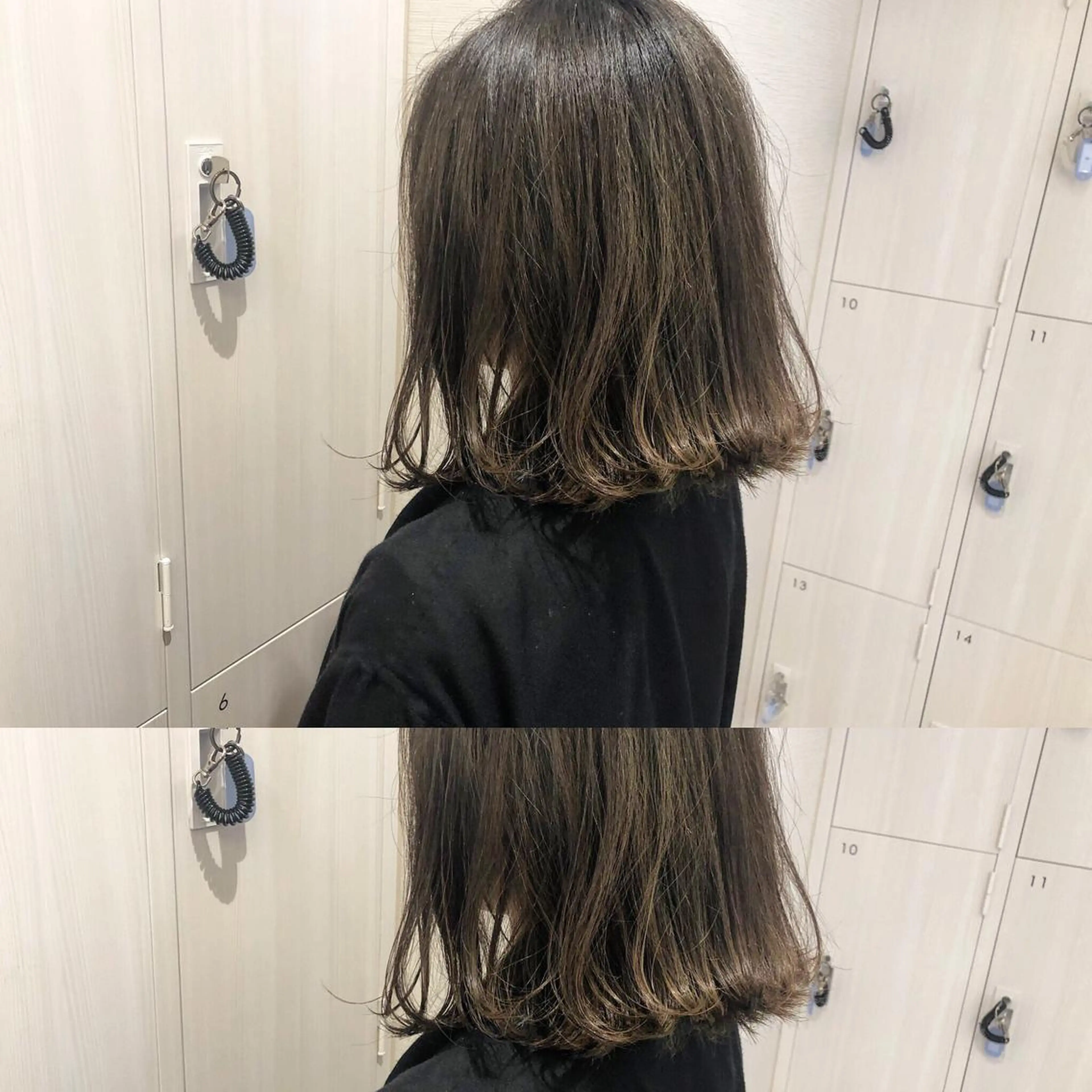 ショート カラー アディクシーカラー アッシュ バレイヤージュ 透明感カラー グラデーションカラー レイヤー/韓国/ 顔周り/しんやのヘアスタイル