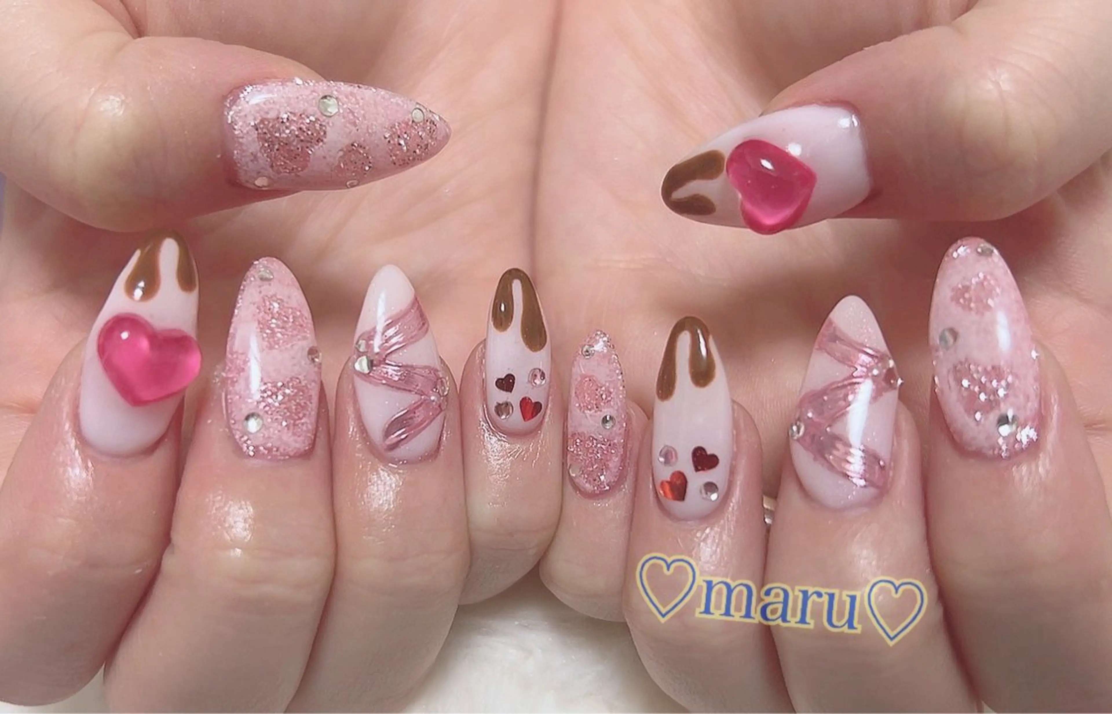 ネイル ハート ハンドネイル フットネイル まるみ ♡のその他イメージ