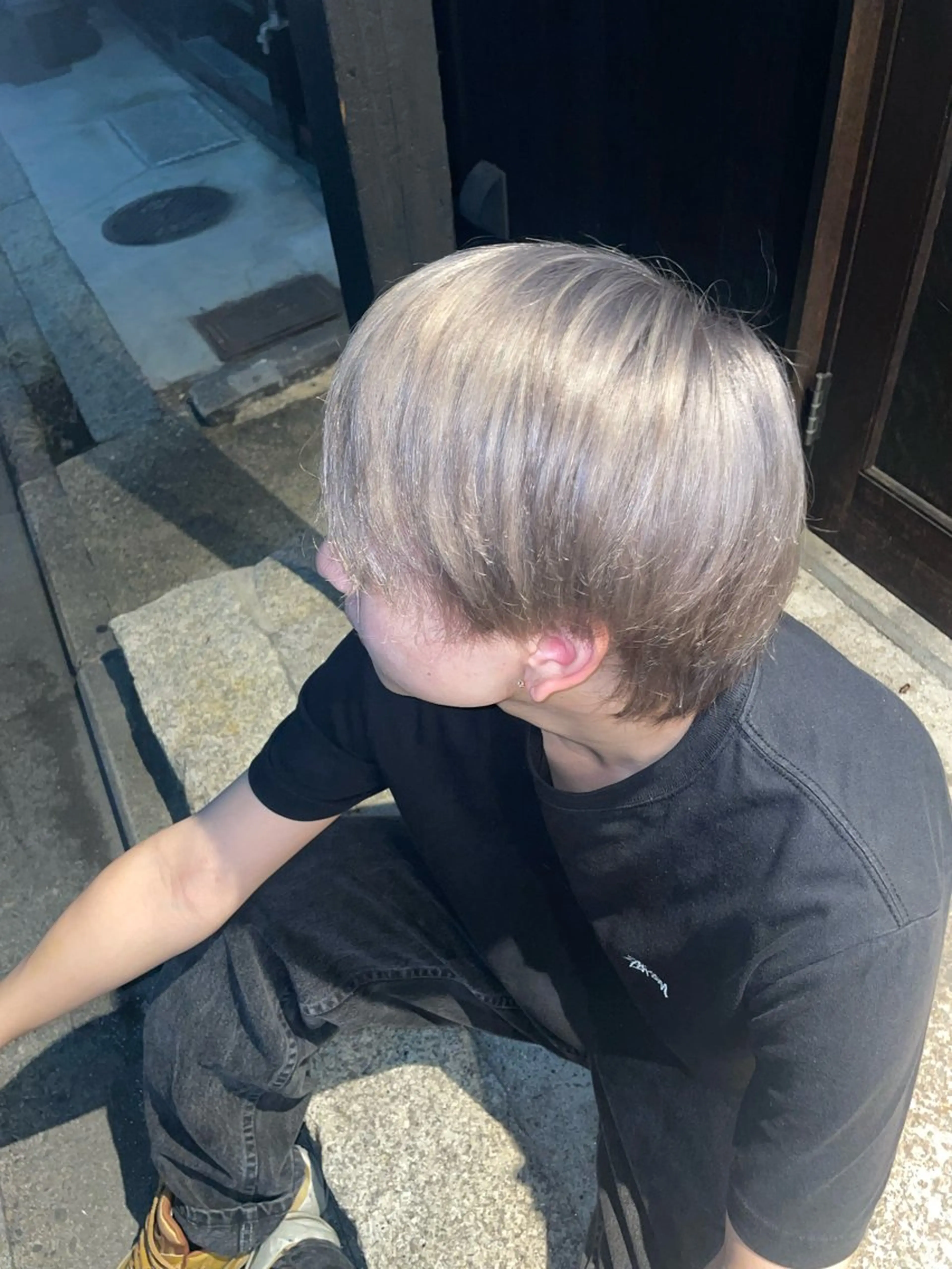 メンズ メンズブリーチ メンズハイトーン メンズパーマ ブリーチ🌟リタッチ 🎠KANON🎡のヘアスタイル