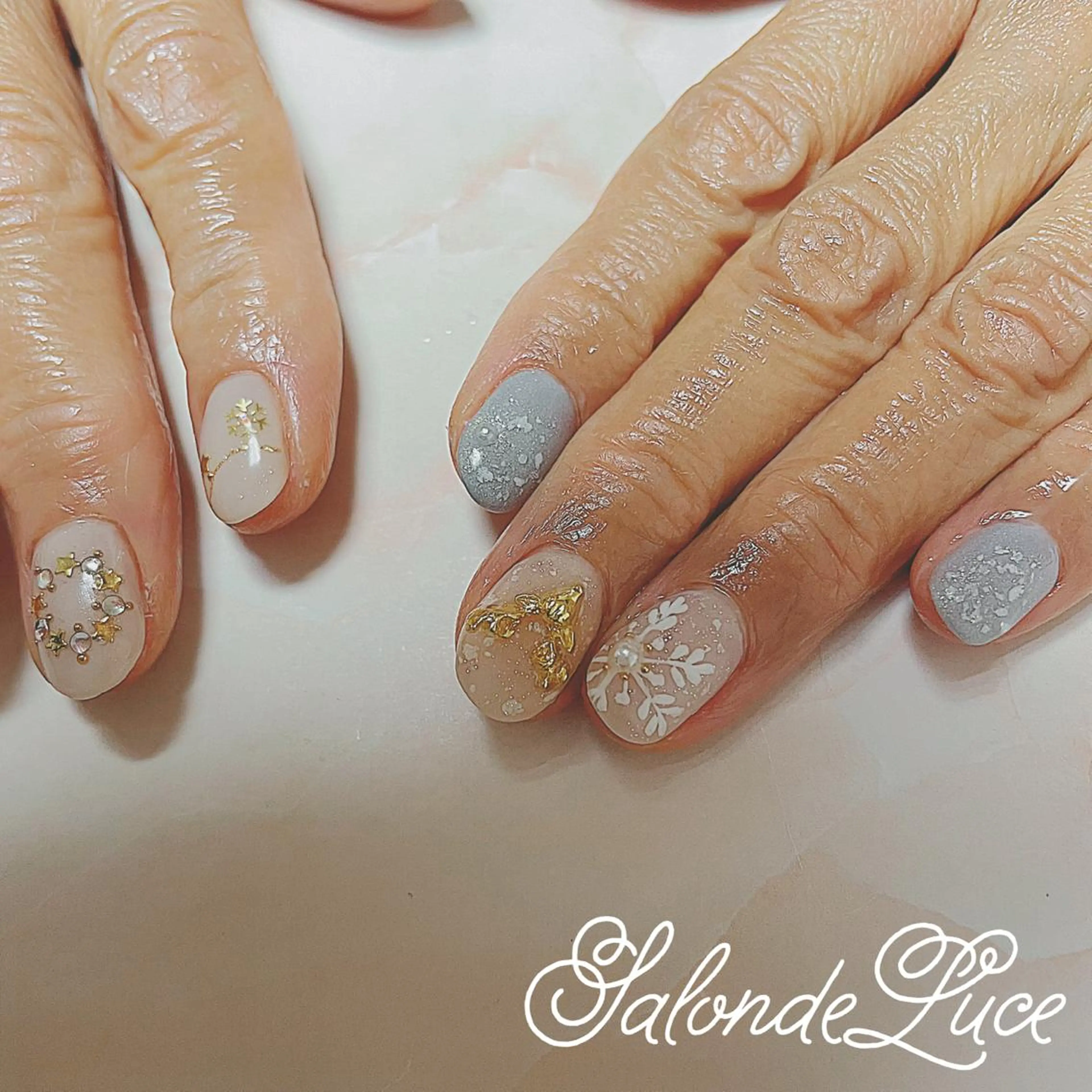 ネイル 冬ネイル クリスマス Salon de Luceのネイルデザイン