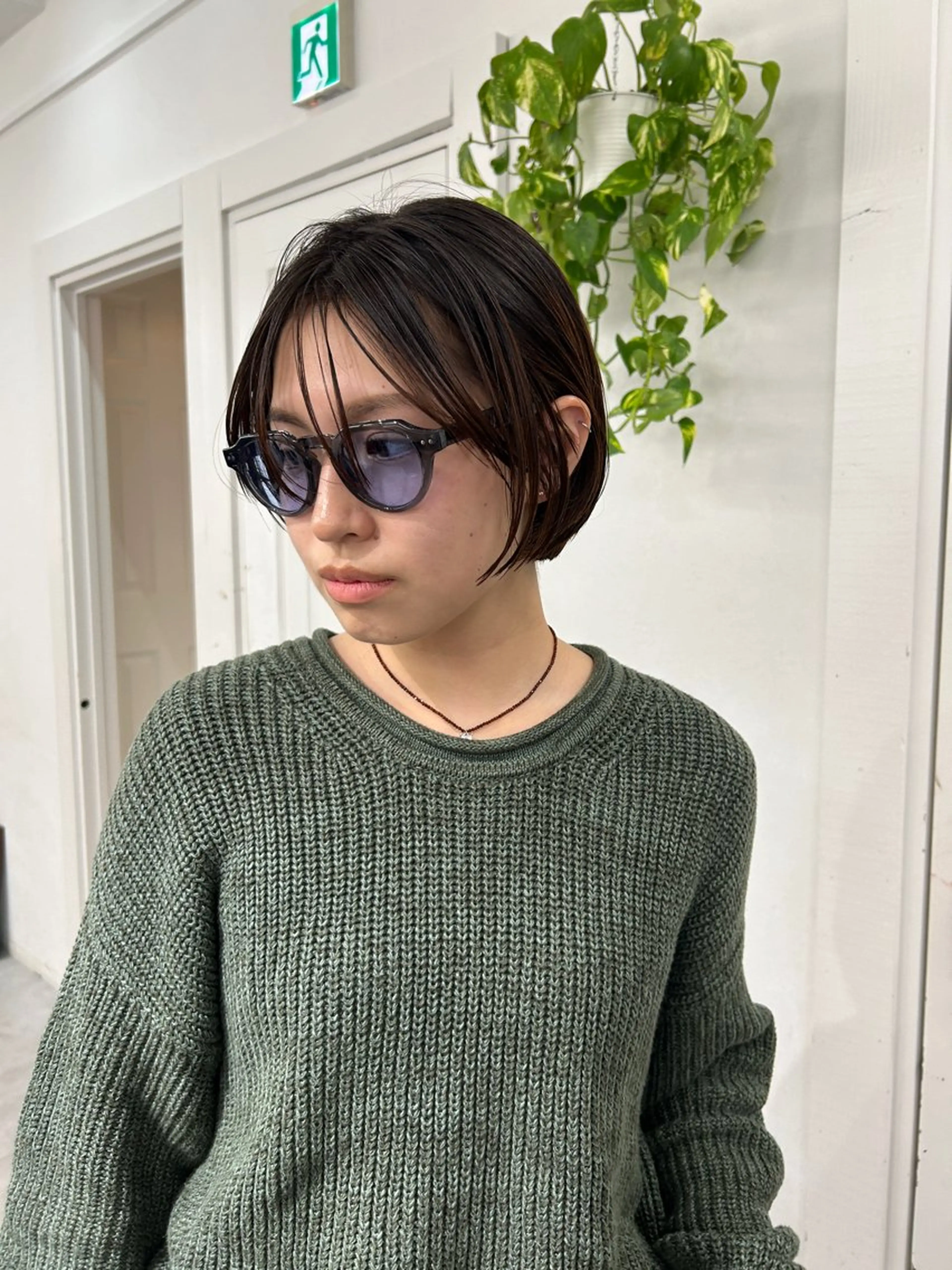 ショート カラー レイヤーボブ/ 艶カラー/サナ🌼のヘアスタイル