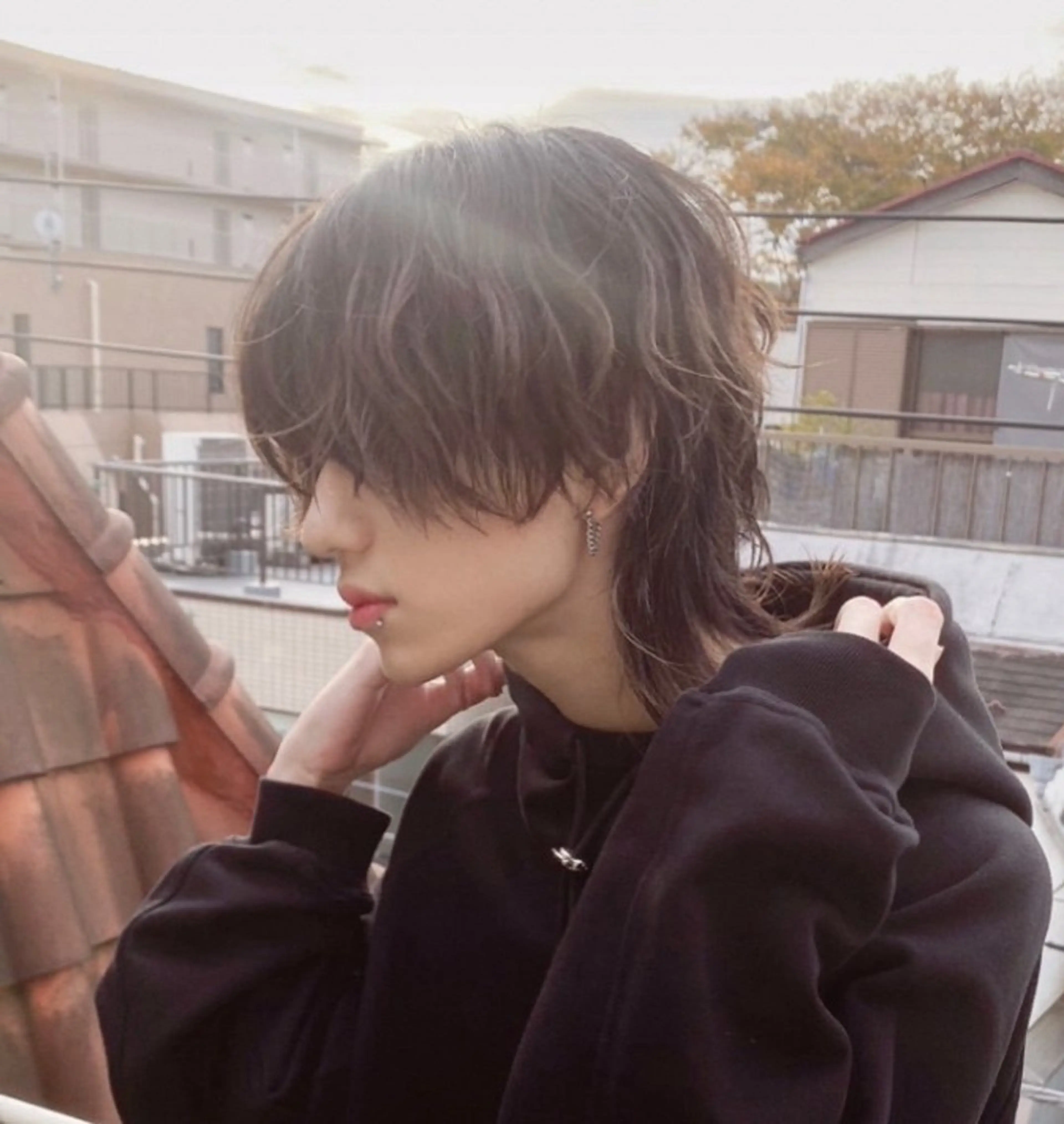 ミディアム カラー パーマ メンズ ヘアセット メンズパーマ特化 🔥韓国ヘア職人🔥のヘアスタイル