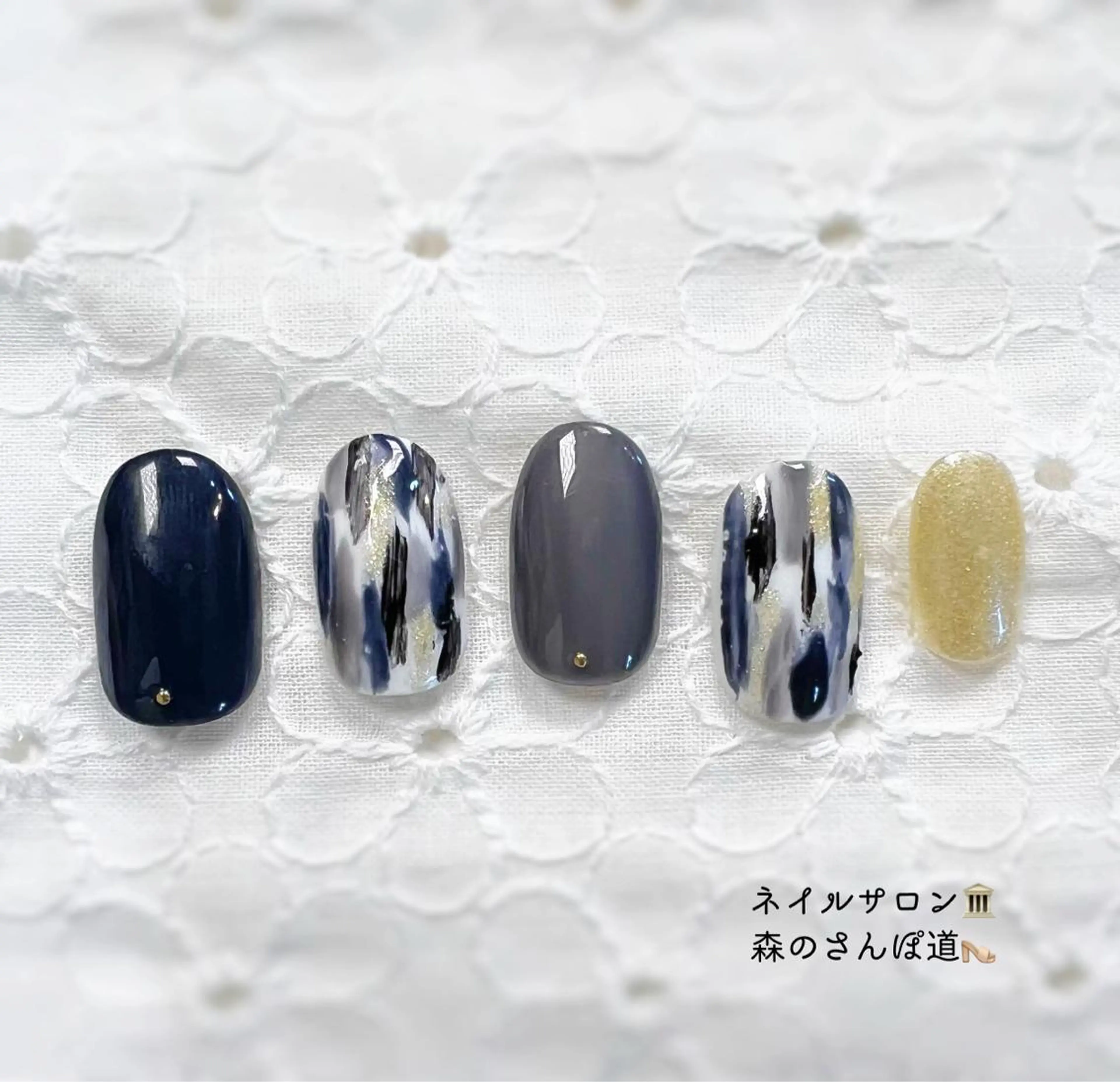 ネイル ハンドネイル 森のさんぽ道所属・ショートネイル 森のさんぽ道のネイルデザイン