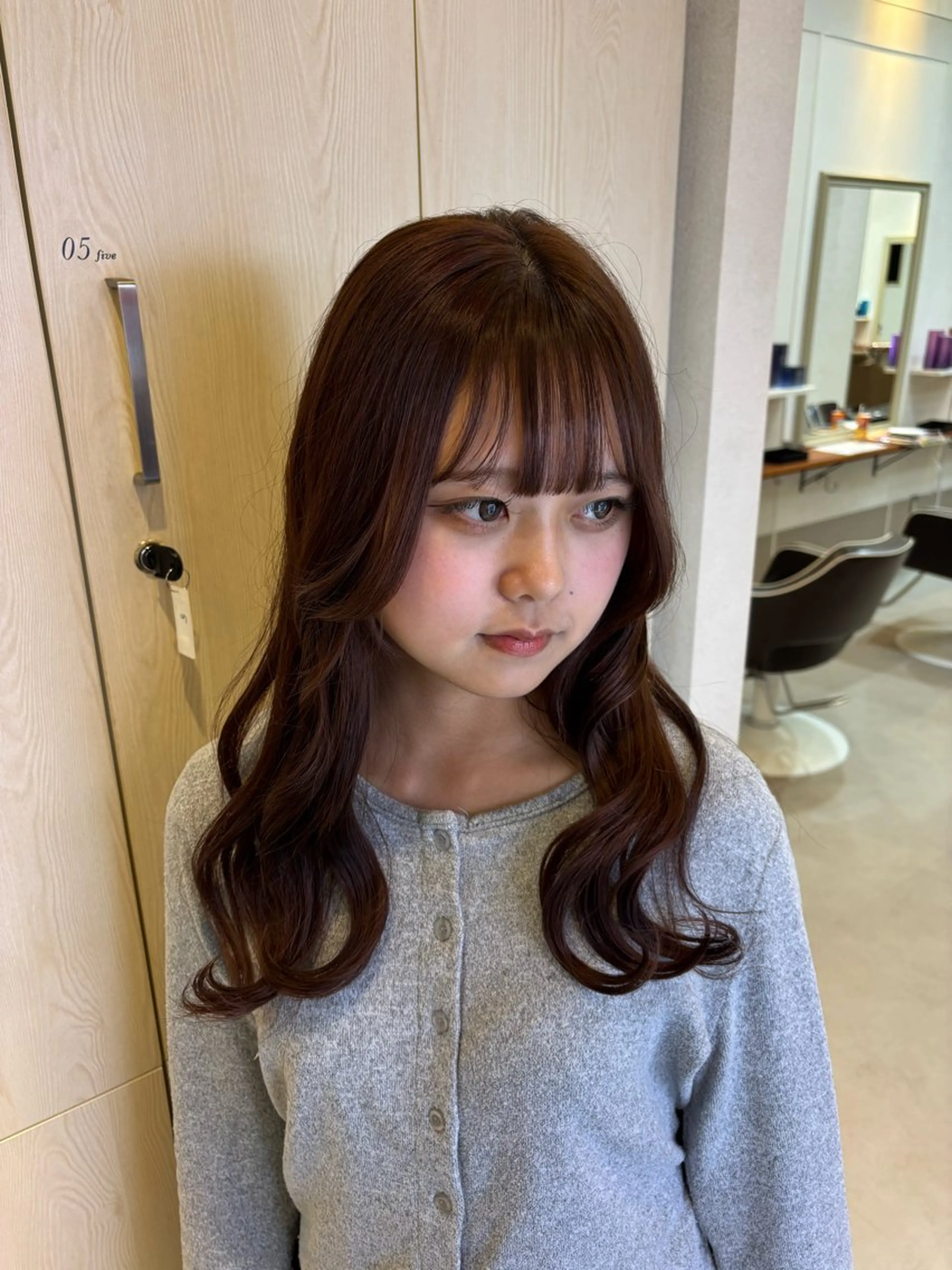 ロング 縮毛矯正 カット ヘアカラー トリートメント CIEL大名店所属・Rena/大名/ レイヤー/暖色🎀のヘアスタイル