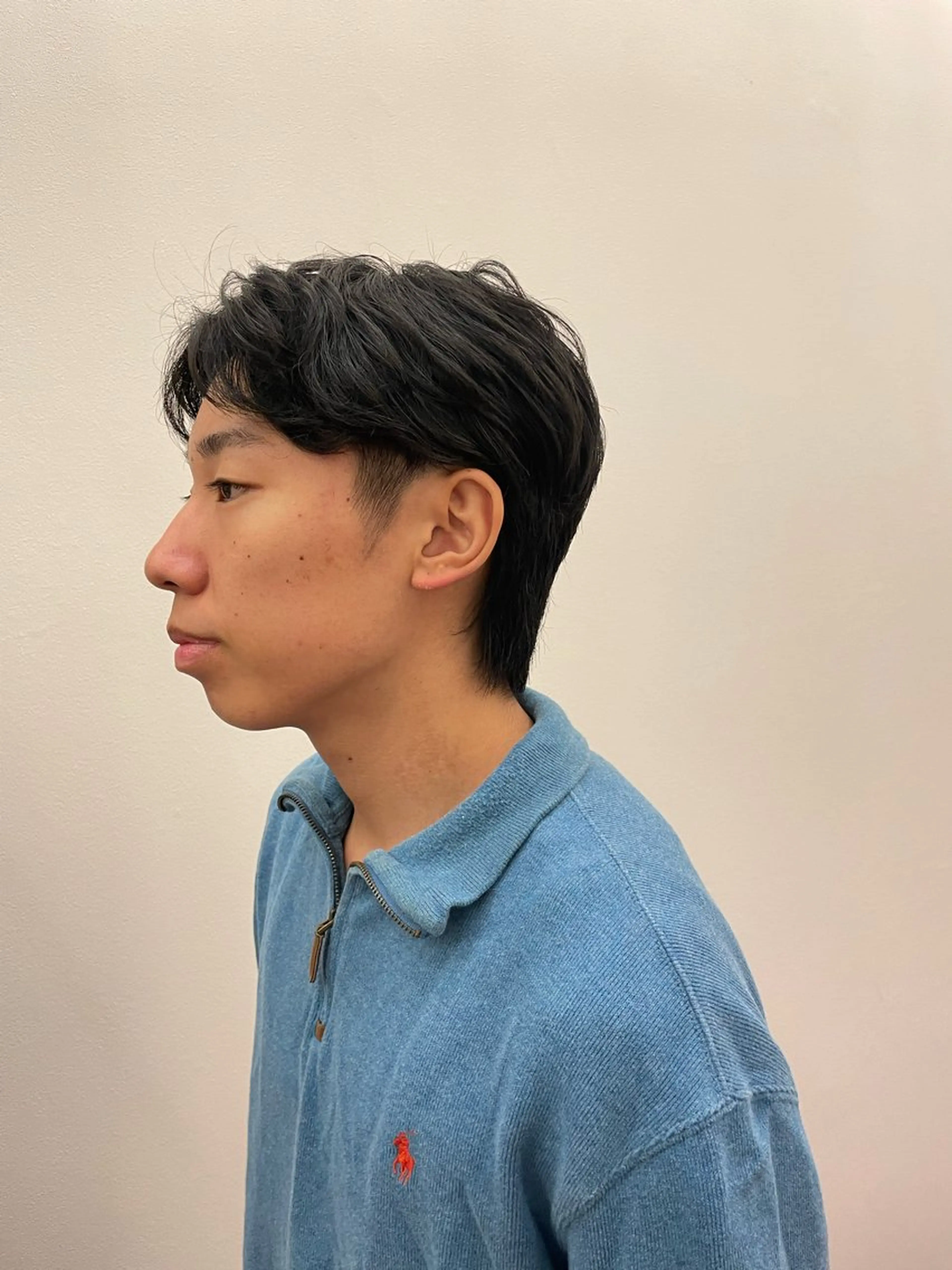 ショート パーマ メンズ 梨子🐣艶カラー🌈 ダメージレス💖のヘアスタイル