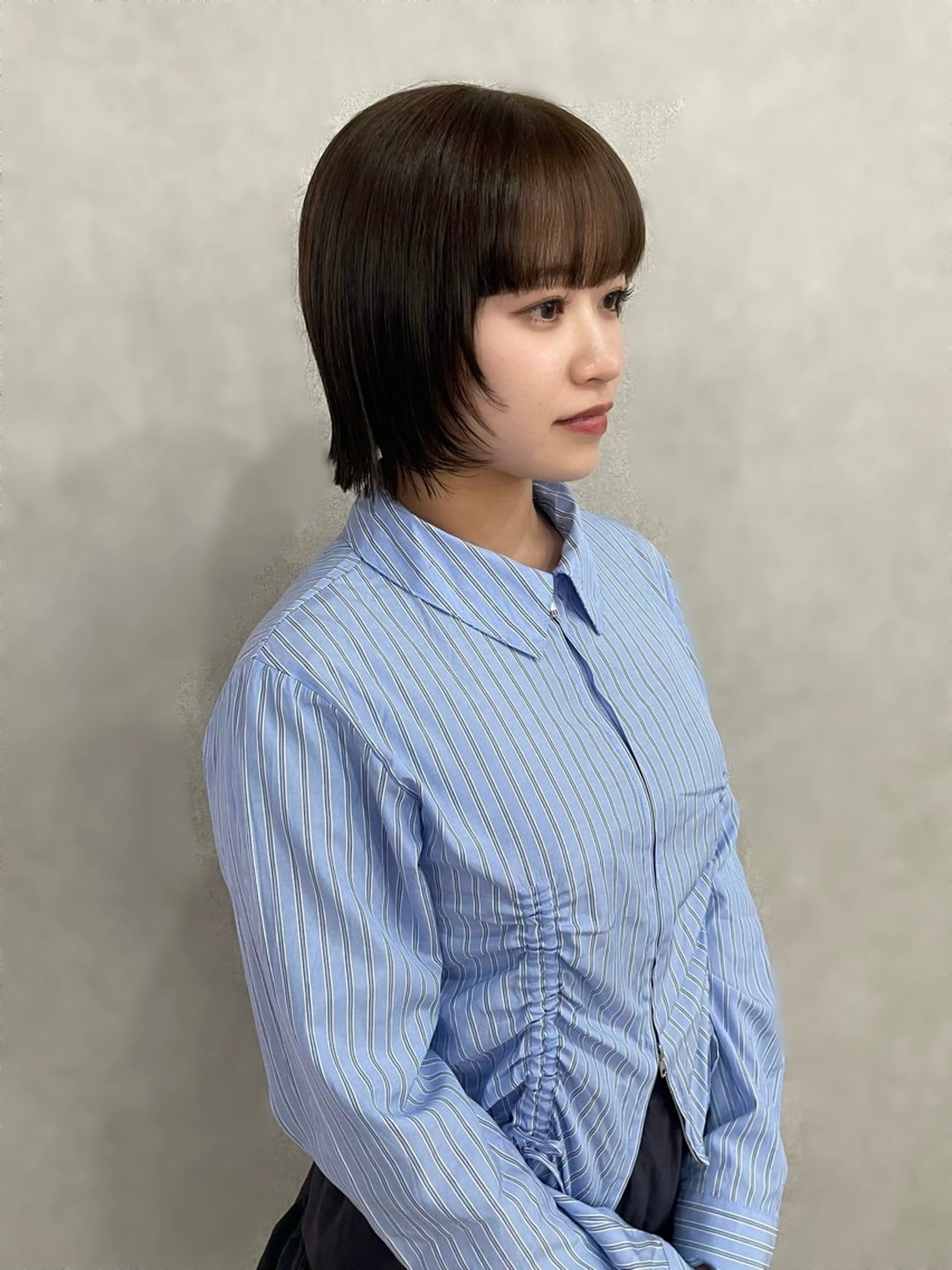 ショート カラー ボブレイヤー ボブ レイヤーカット カット ヘアカラー トリートメント 盛れる顔まわり✨🎀 モテカラー別所好葉のヘアスタイル