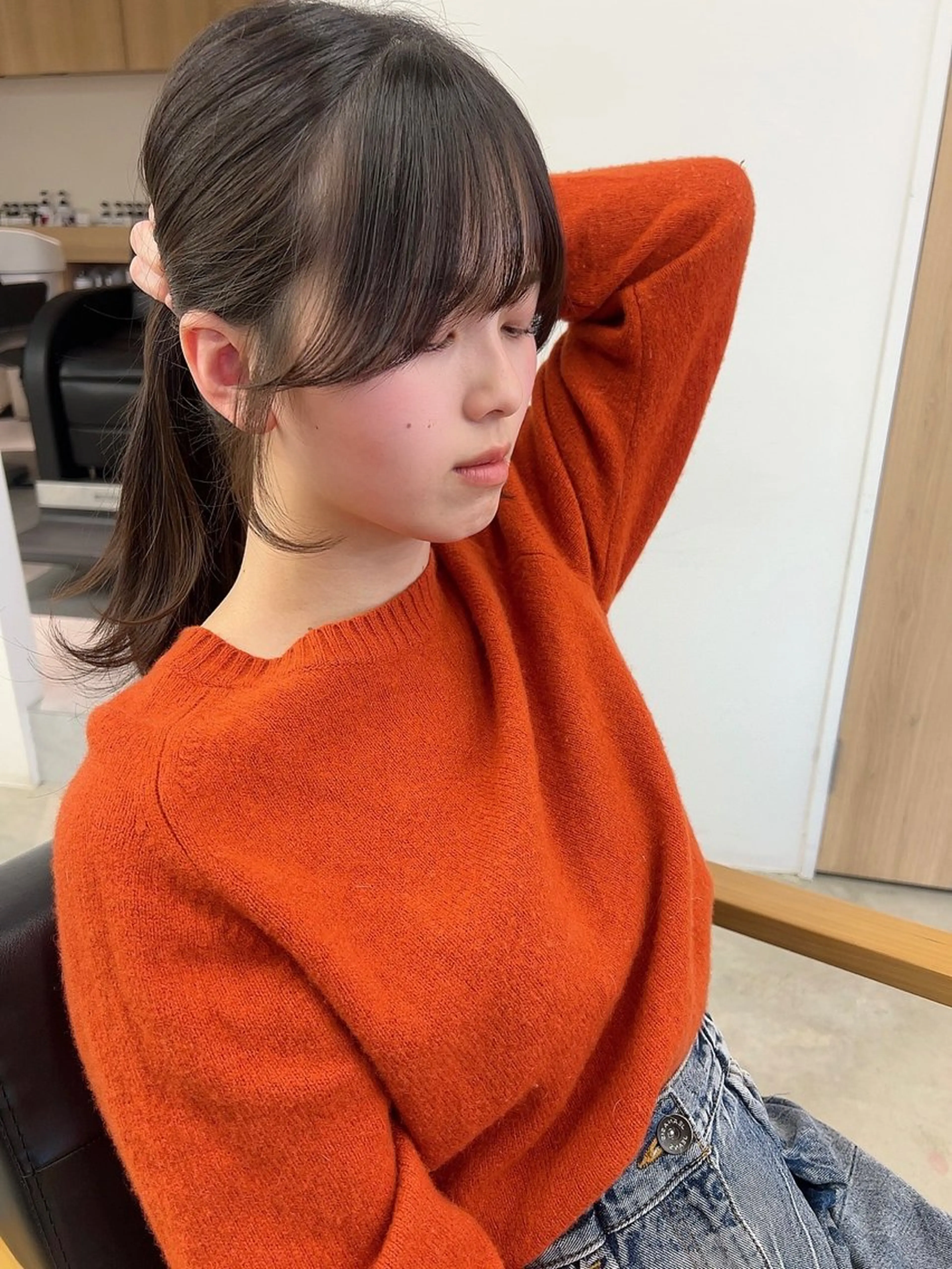 ロング カット ヘアカラー トリートメント vince. moekoのヘアスタイル