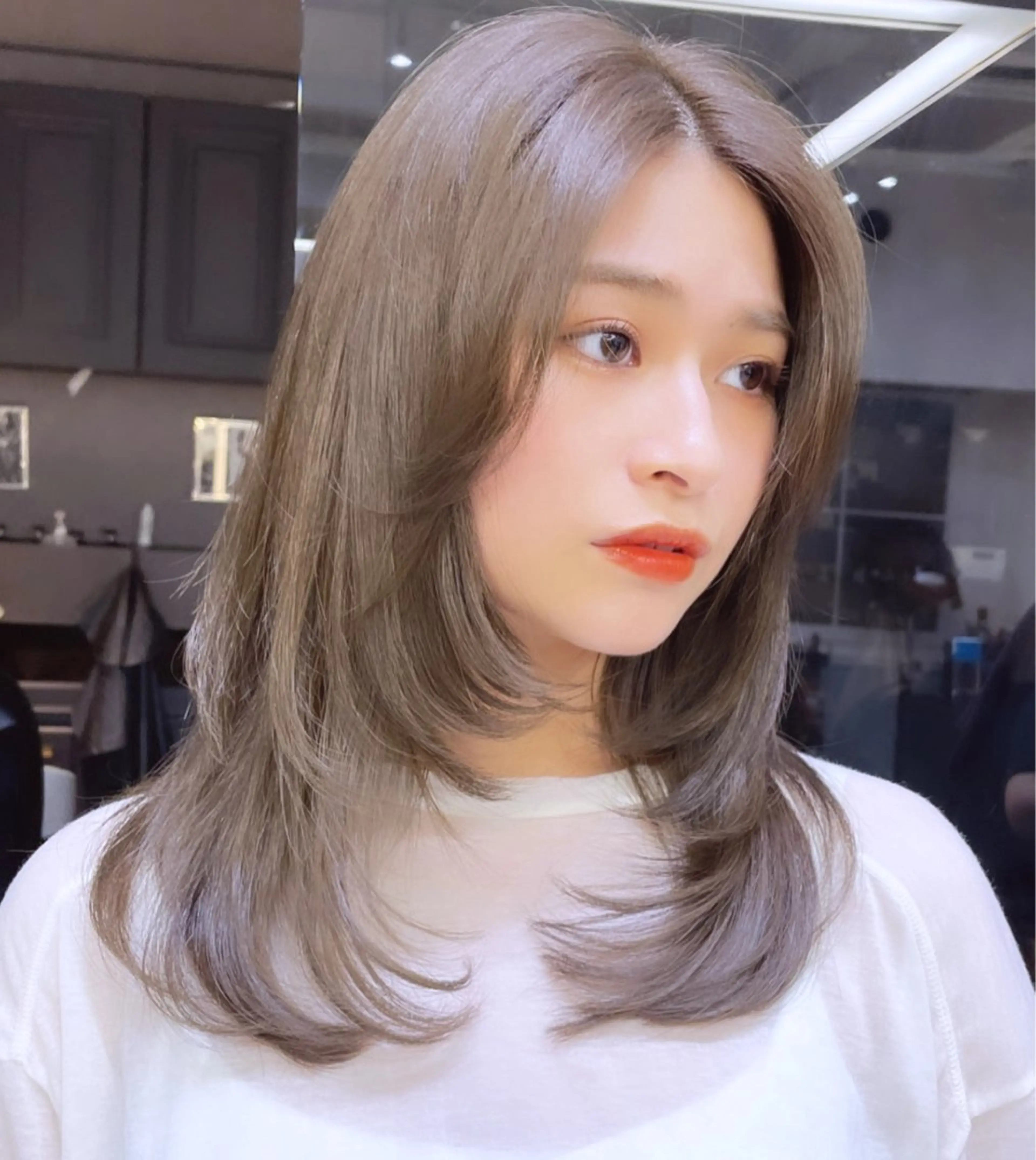 セミロング 池袋/韓国/レイヤー 髪質改善/村上けいとのヘアスタイル