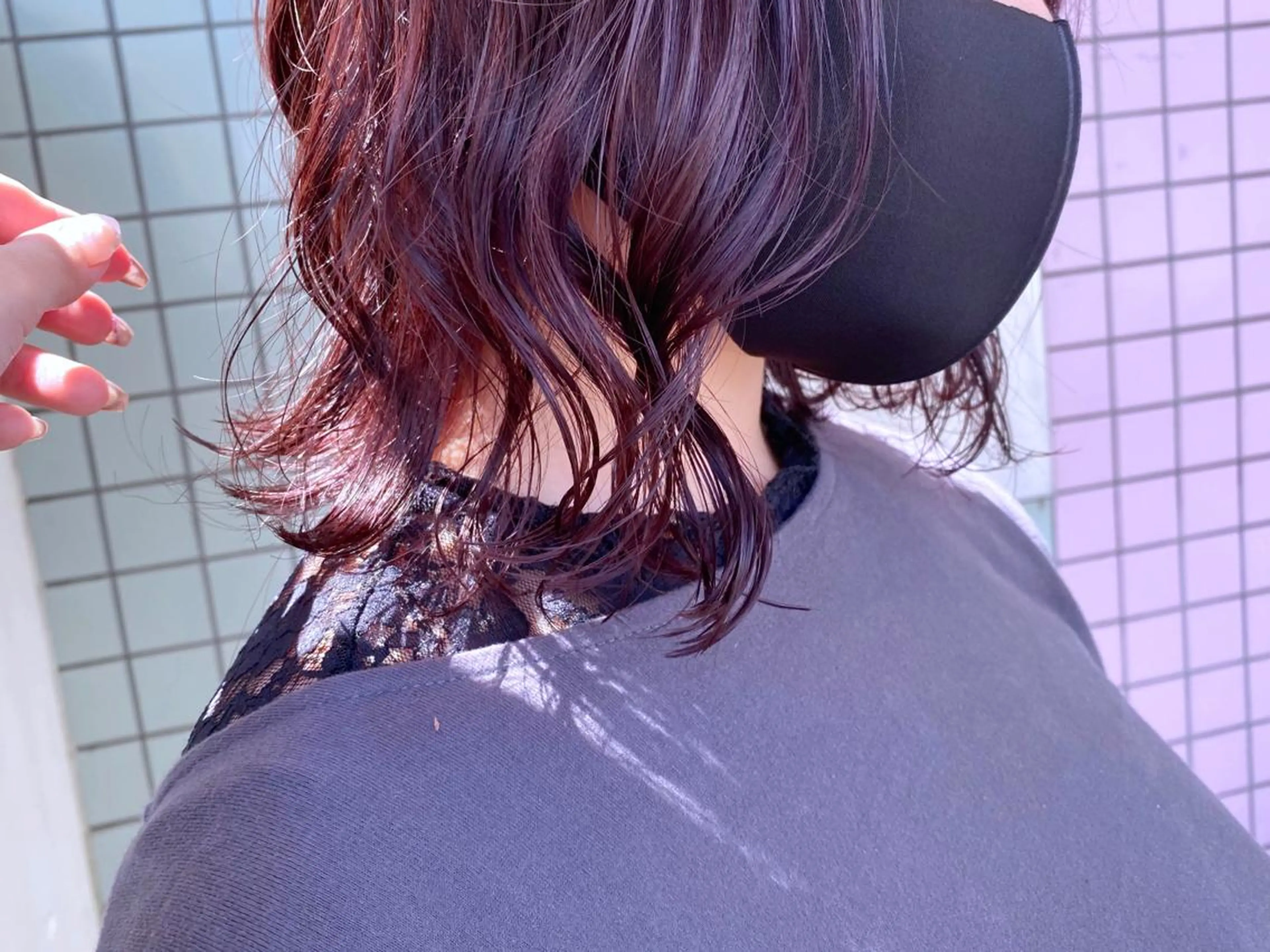 ミディアム カラー ヘアカラー 進 詩織のヘアスタイル