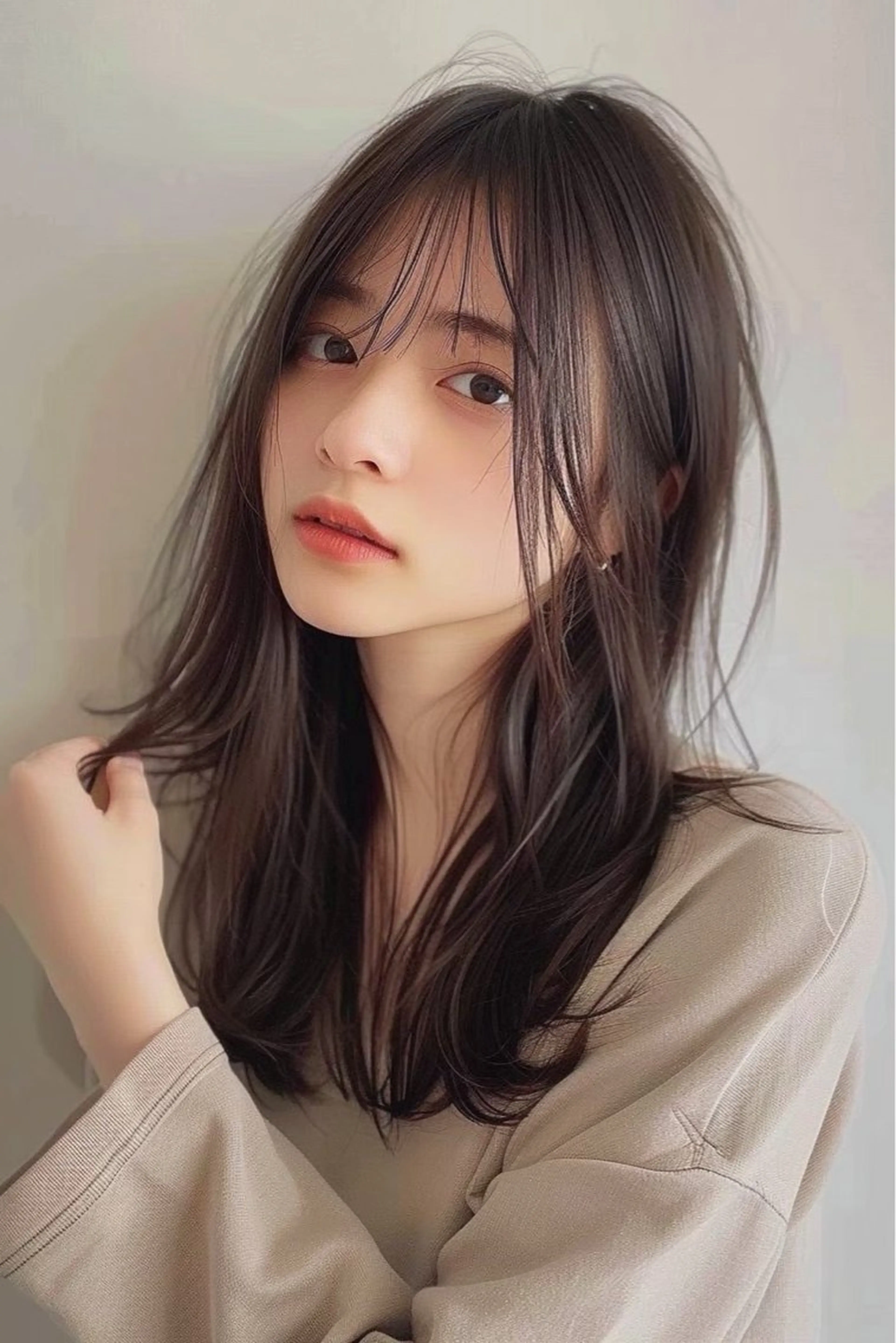 ロング カラー カット ヘアカラー トリートメント 学割クーポンあり/ 透け感カラーYUTOのヘアスタイル