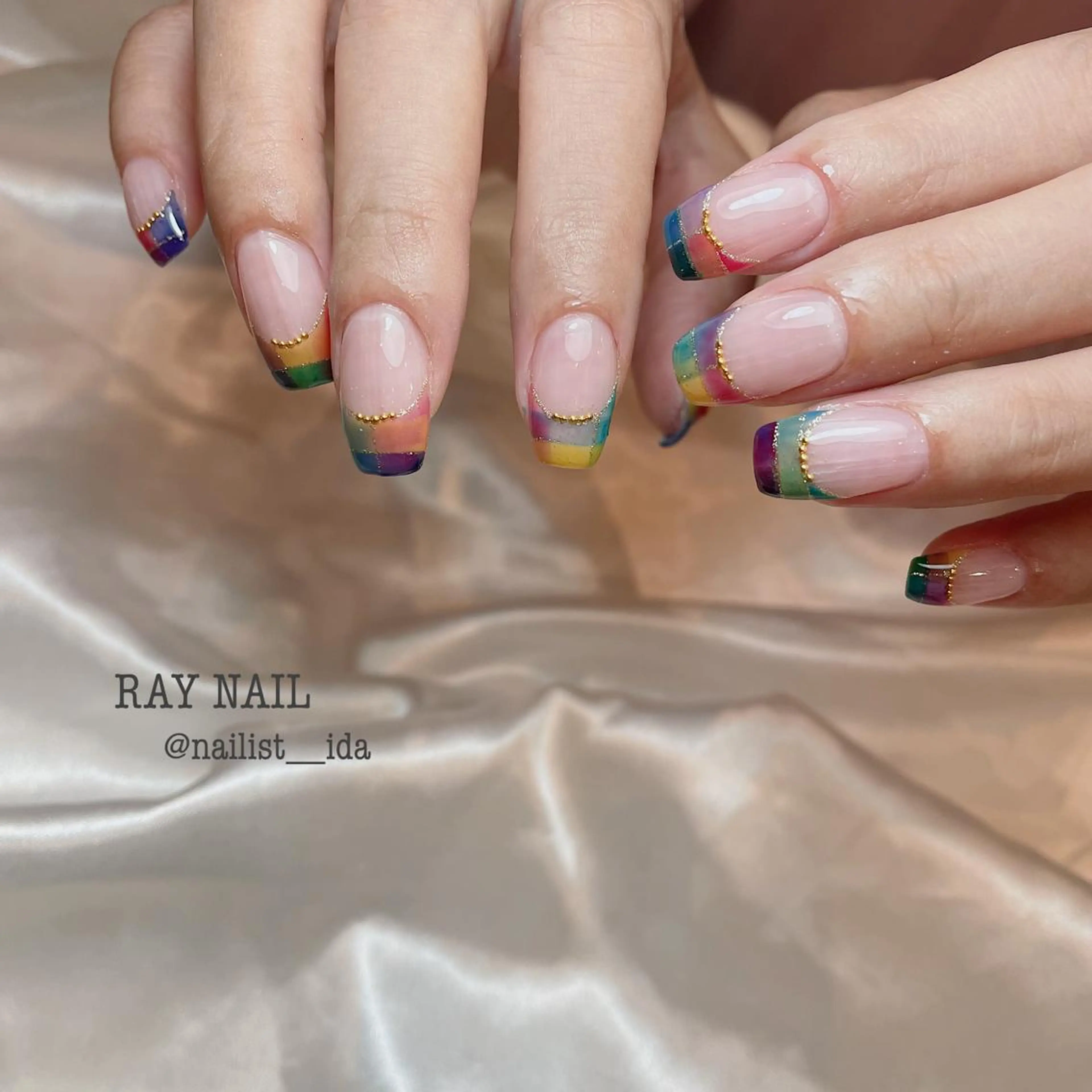 ネイル フレンチネイル Arowa 伊田のネイルデザイン