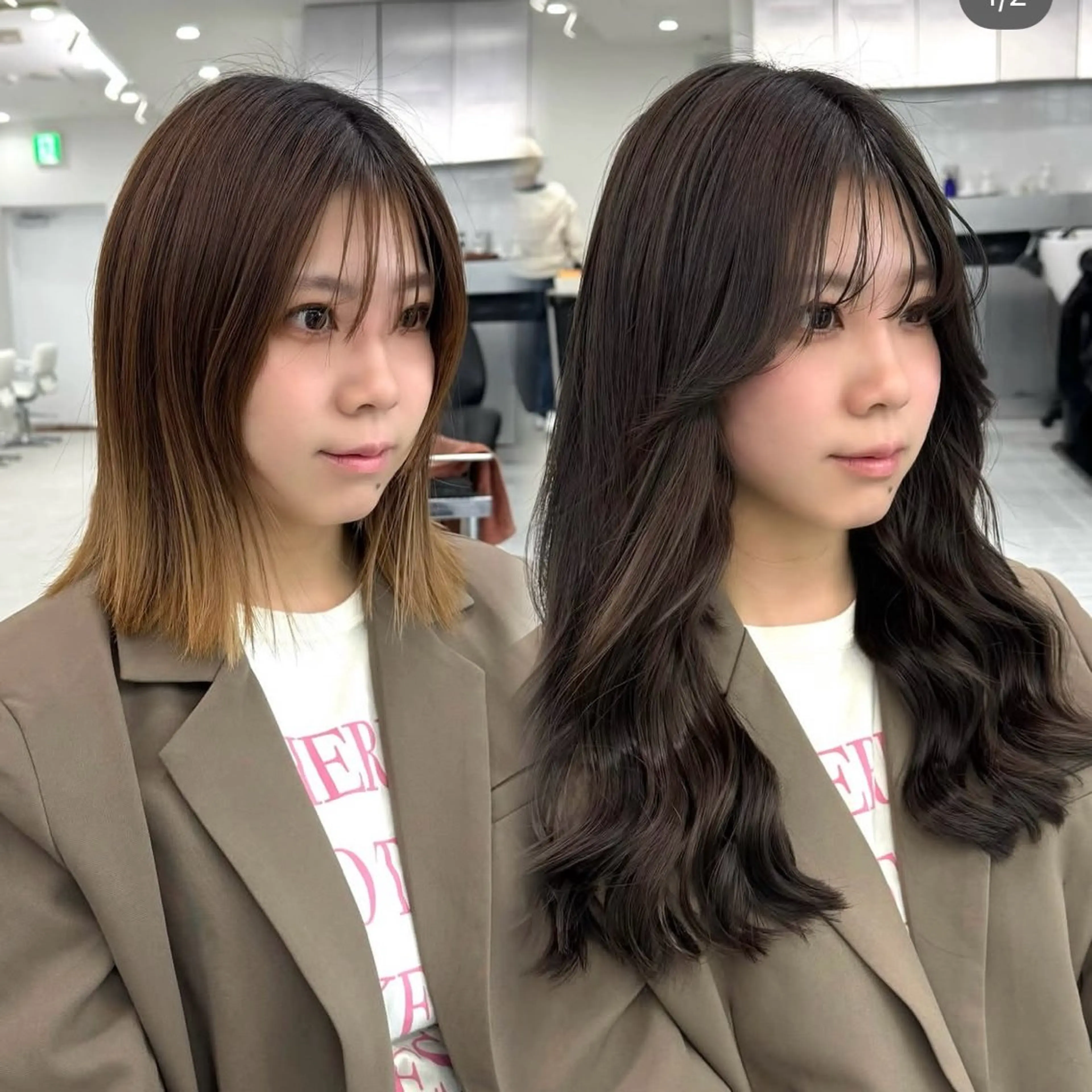 ロング エクステ エクステモデル募集 💗大阪梅田/川上のヘアスタイル