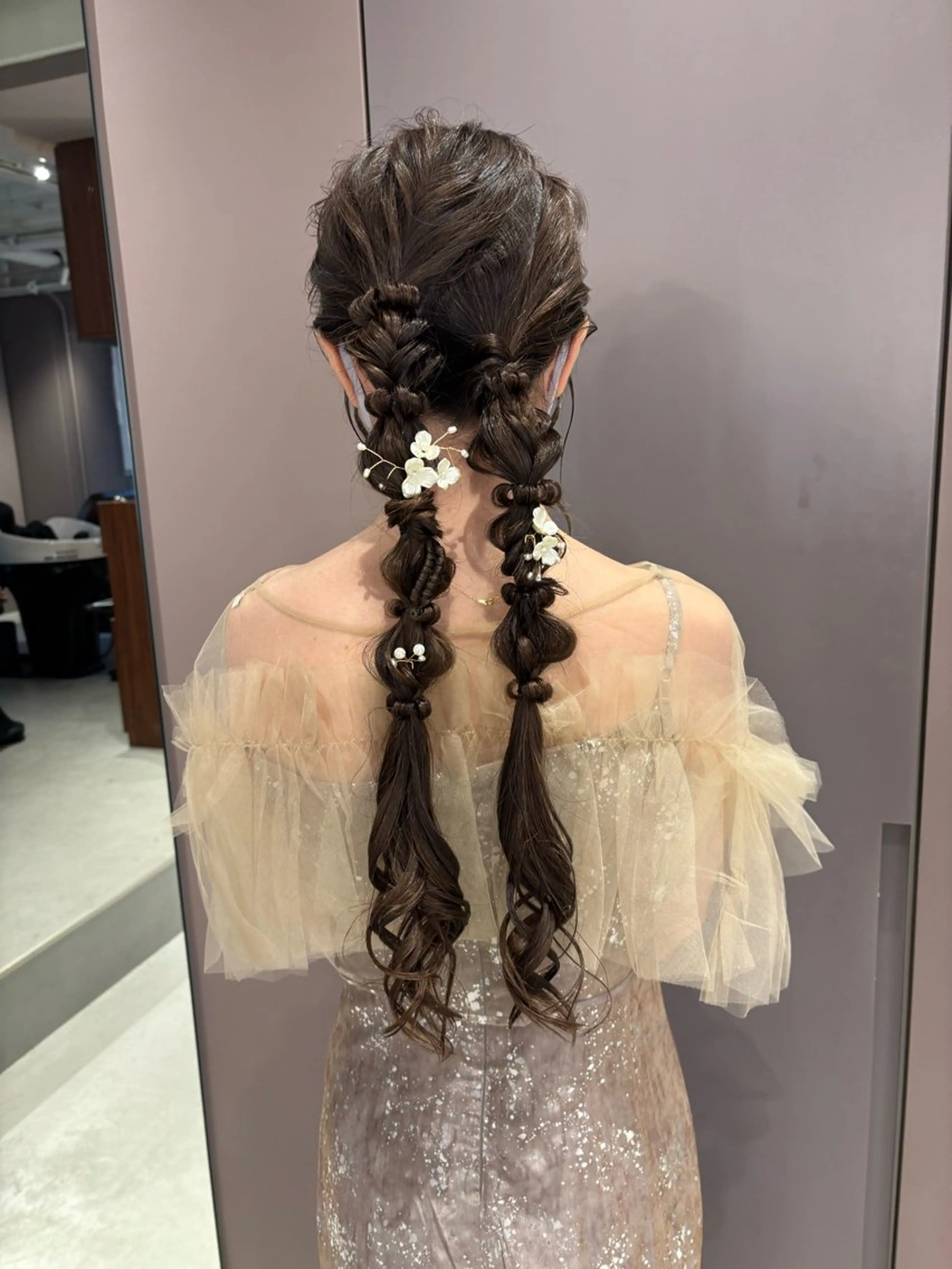 ヘアアレンジ ヘアセット レイヤーカット/ボブ /nene🍥⋆*のヘアスタイル