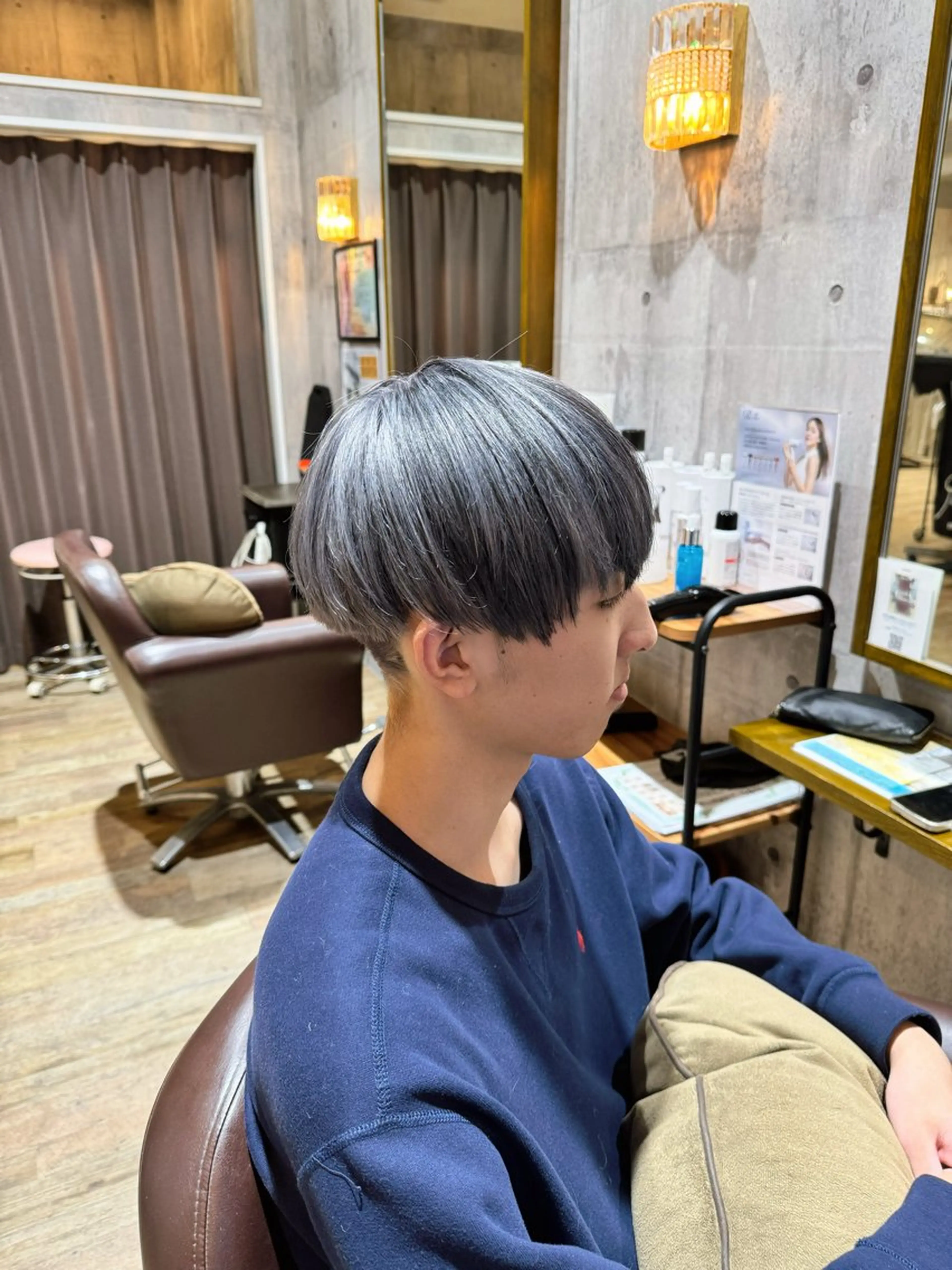 メンズ ヘアカラー トリートメント 🔅透明感カラー切田 はじめ🔆のヘアスタイル