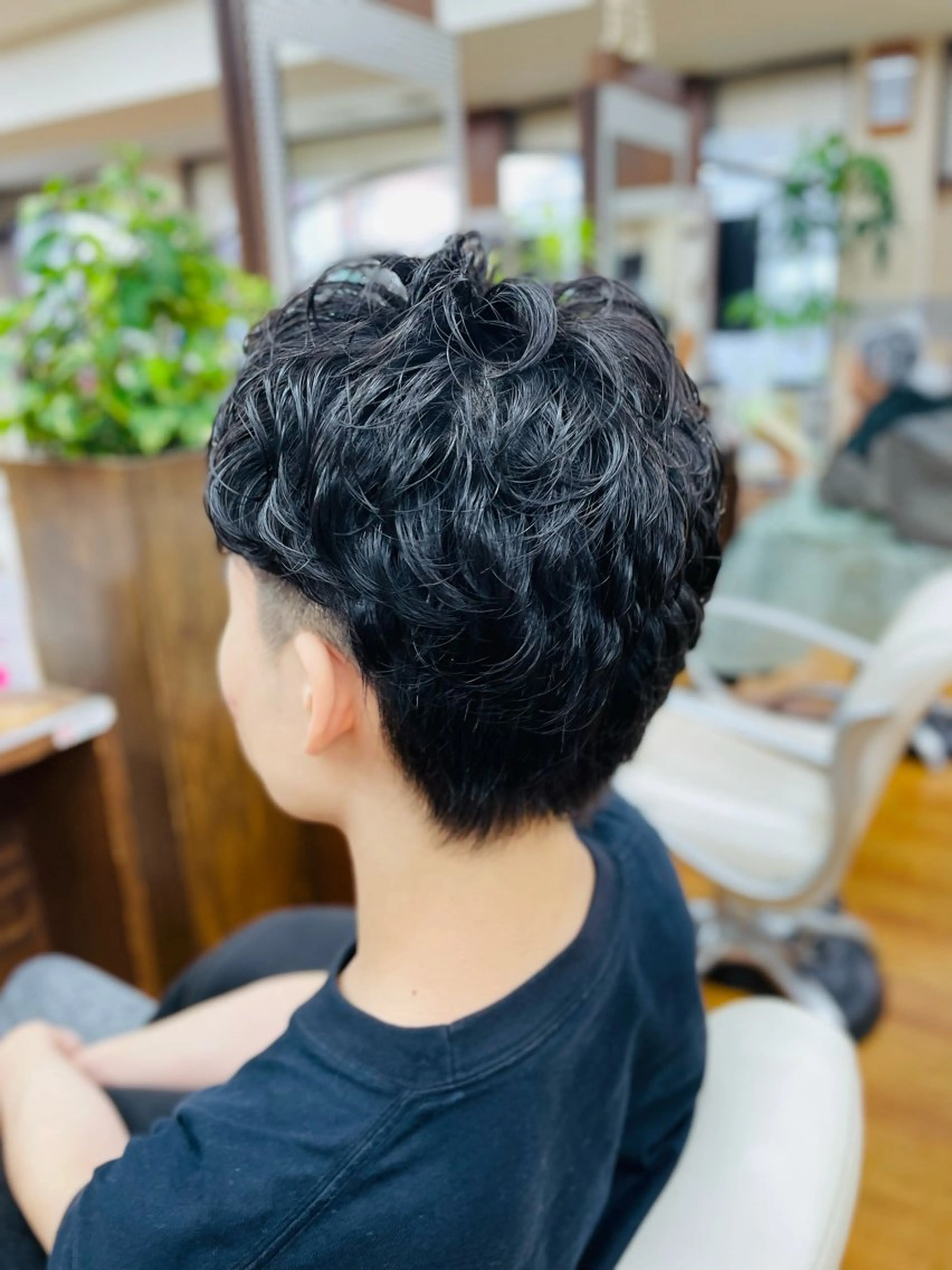 ショート パーマ メンズ メンズパーマ ニュアンスパーマ ふくおか ななのヘアスタイル