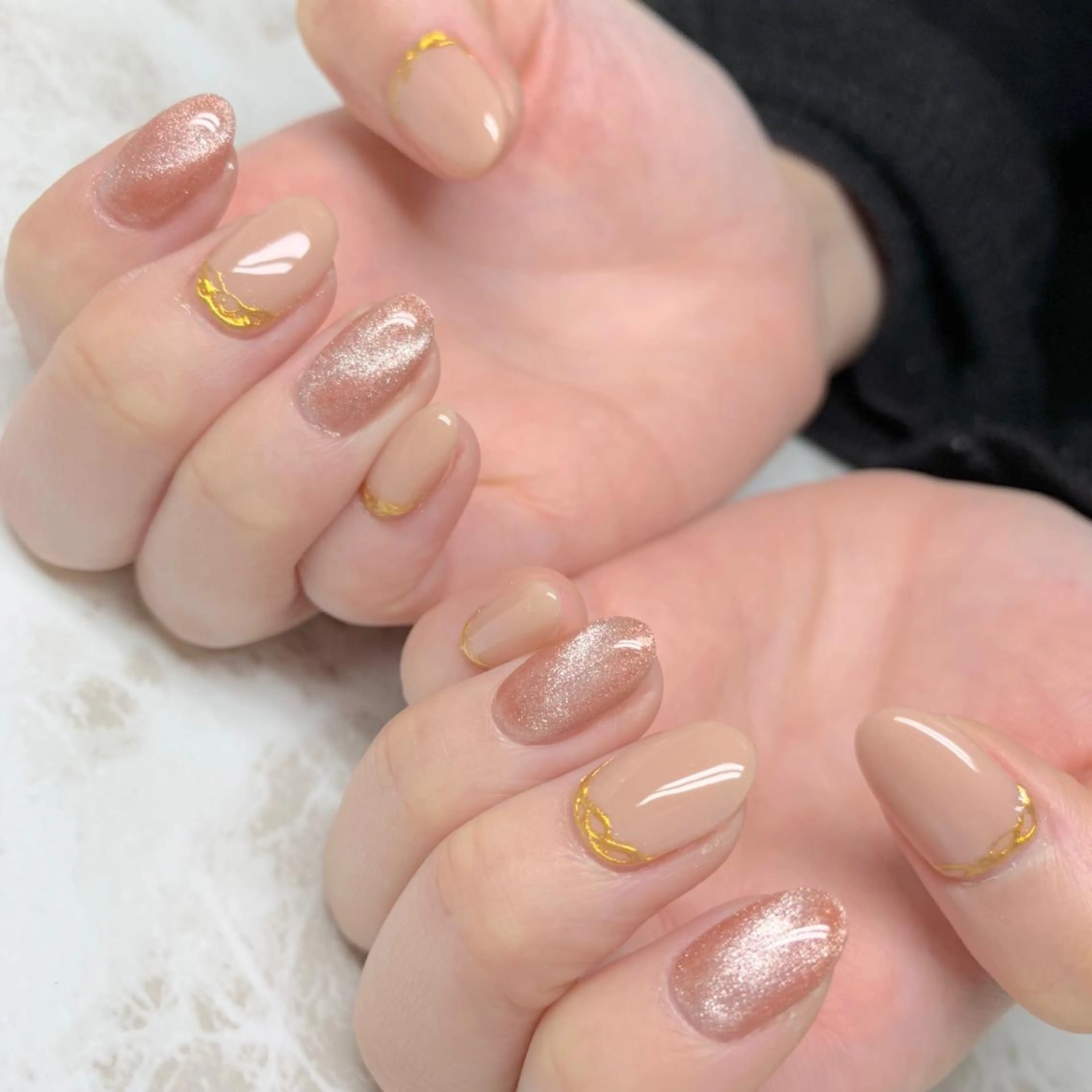 ネイル マグネットネイル ミラーネイル ハンドネイル ハンドケア LULU LIMAのネイルデザイン