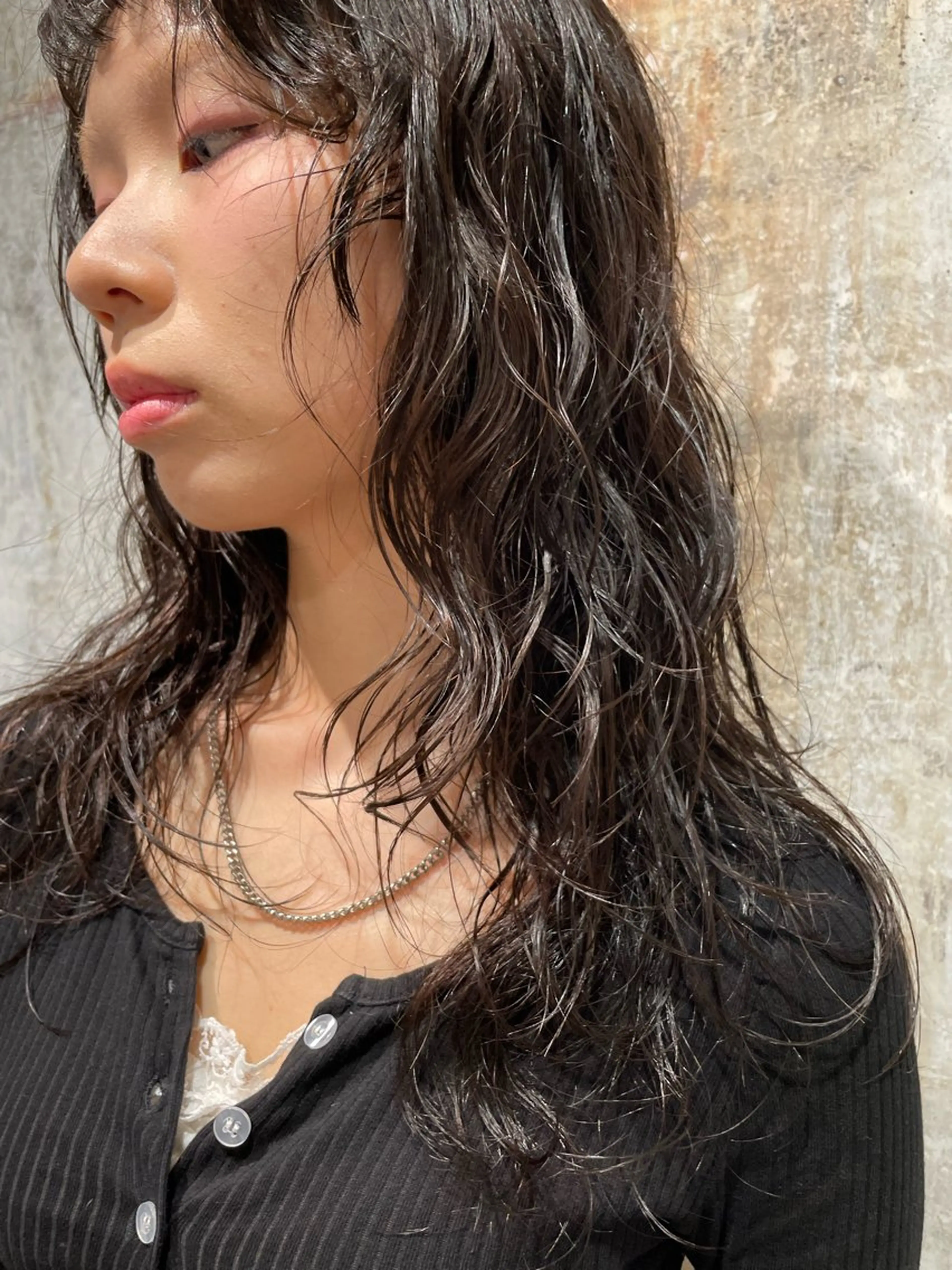 ロング パーマ カット パーマ 【お洒落パーマ】 Elme　肥塚康汰郎のヘアスタイル