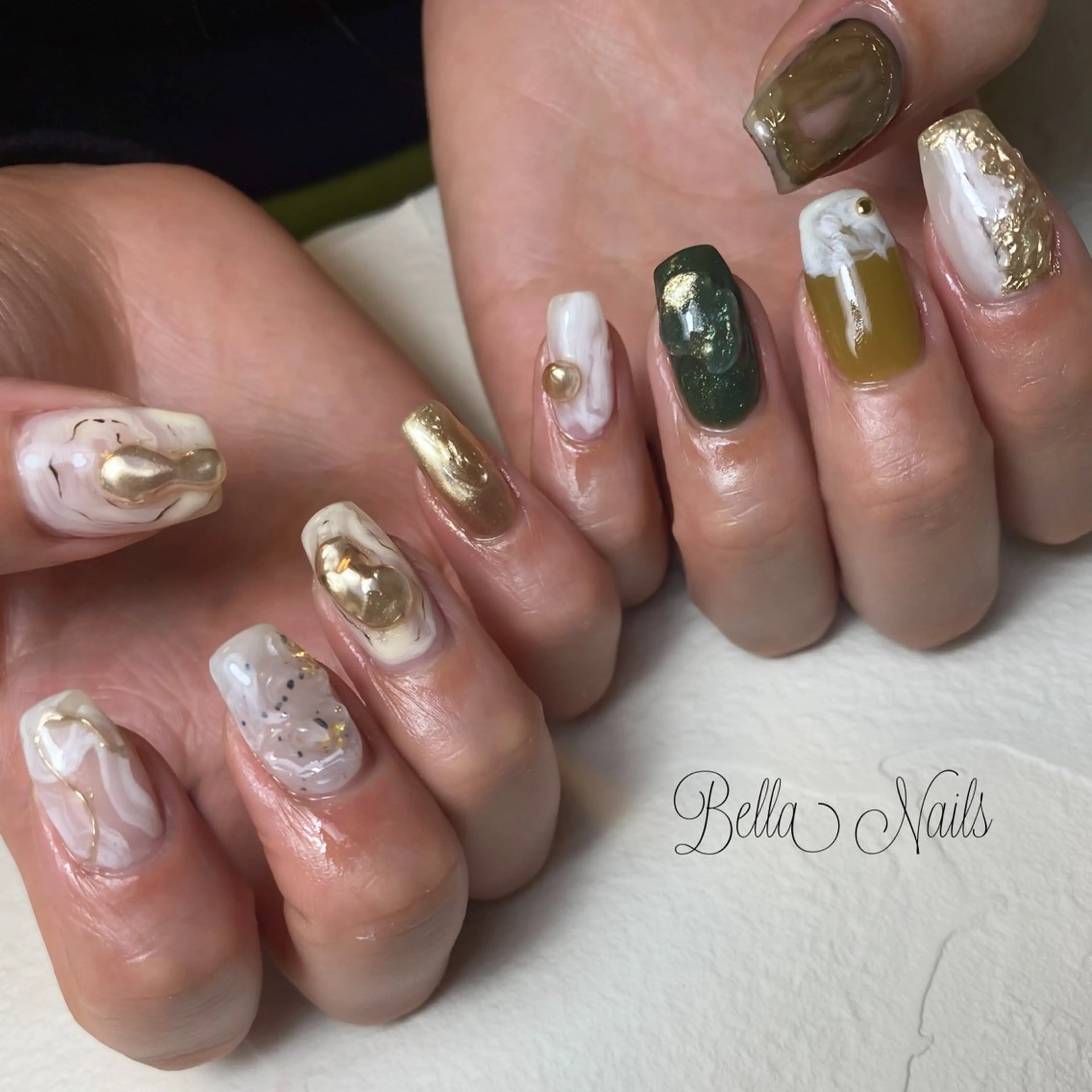 ネイル アートネイル ニュアンスネイル ハンドネイル Bella  Nails所属・Bella Nailsのネイルデザイン