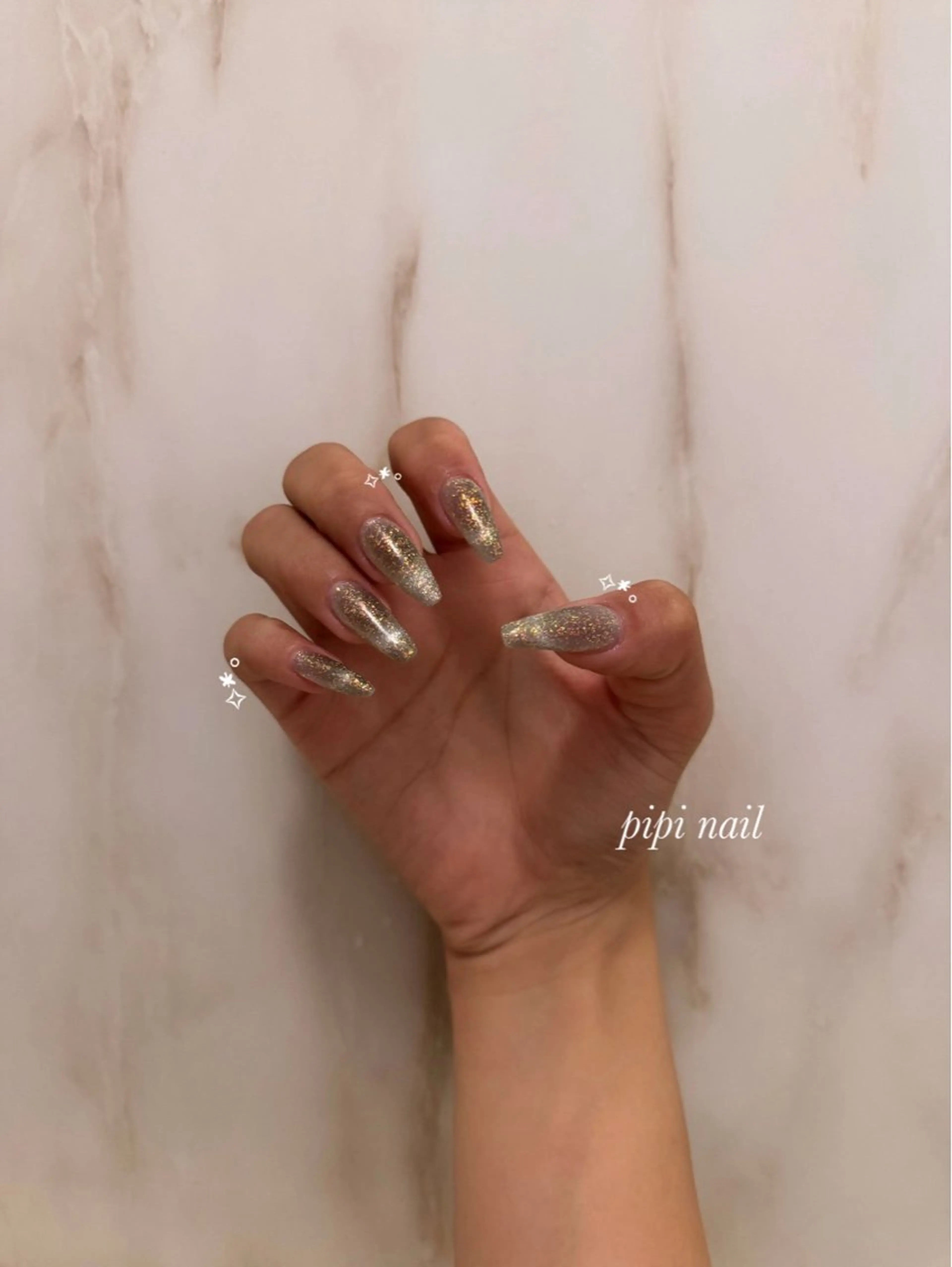 ロング pipi nailのネイルデザイン