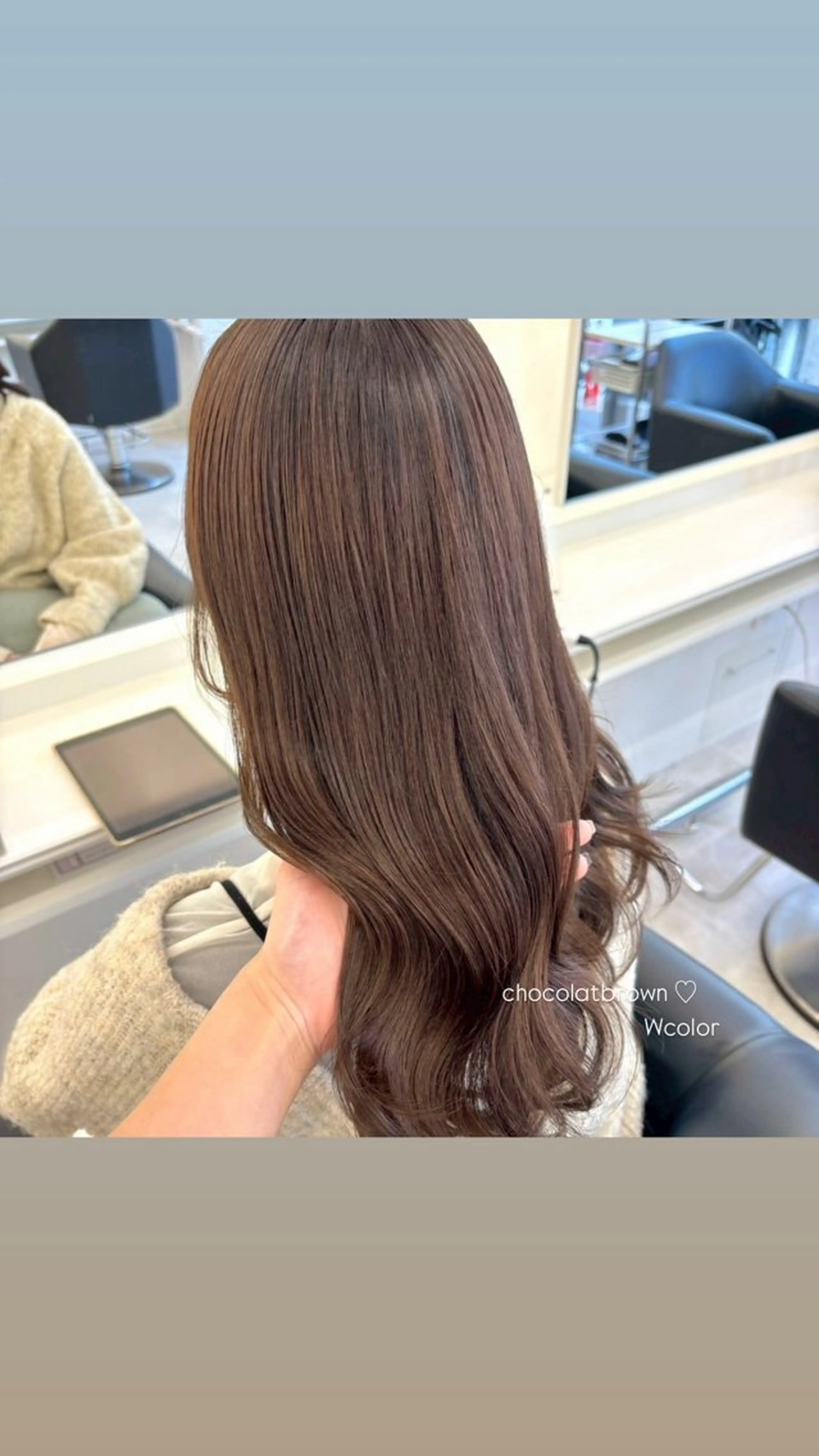 セミロング カラー ヘアカラー ParveMix 🩶🫧入江 香名のヘアスタイル