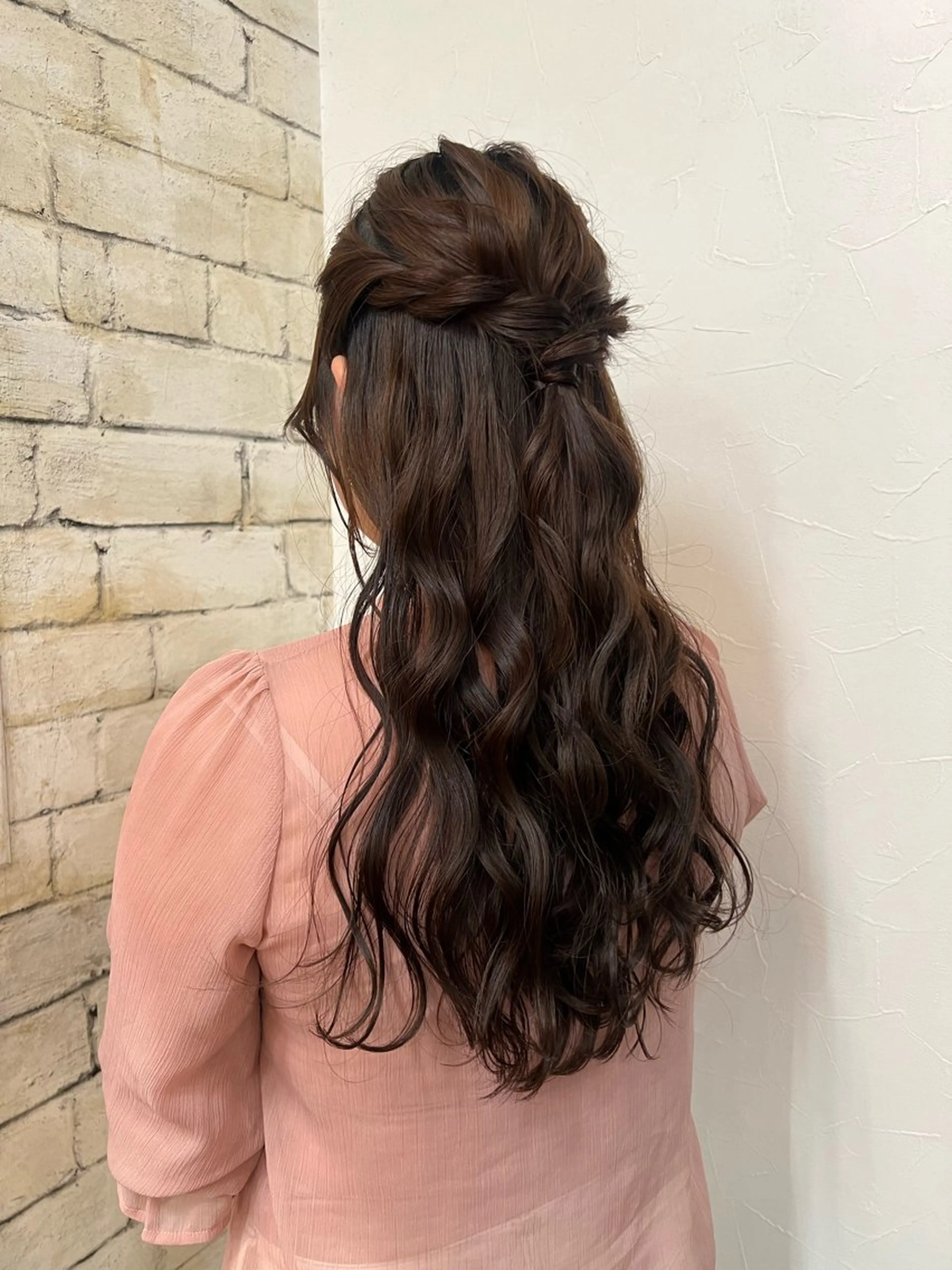 ロング ヘアセット カコ/レイヤーカット ヘアアレンジのヘアスタイル