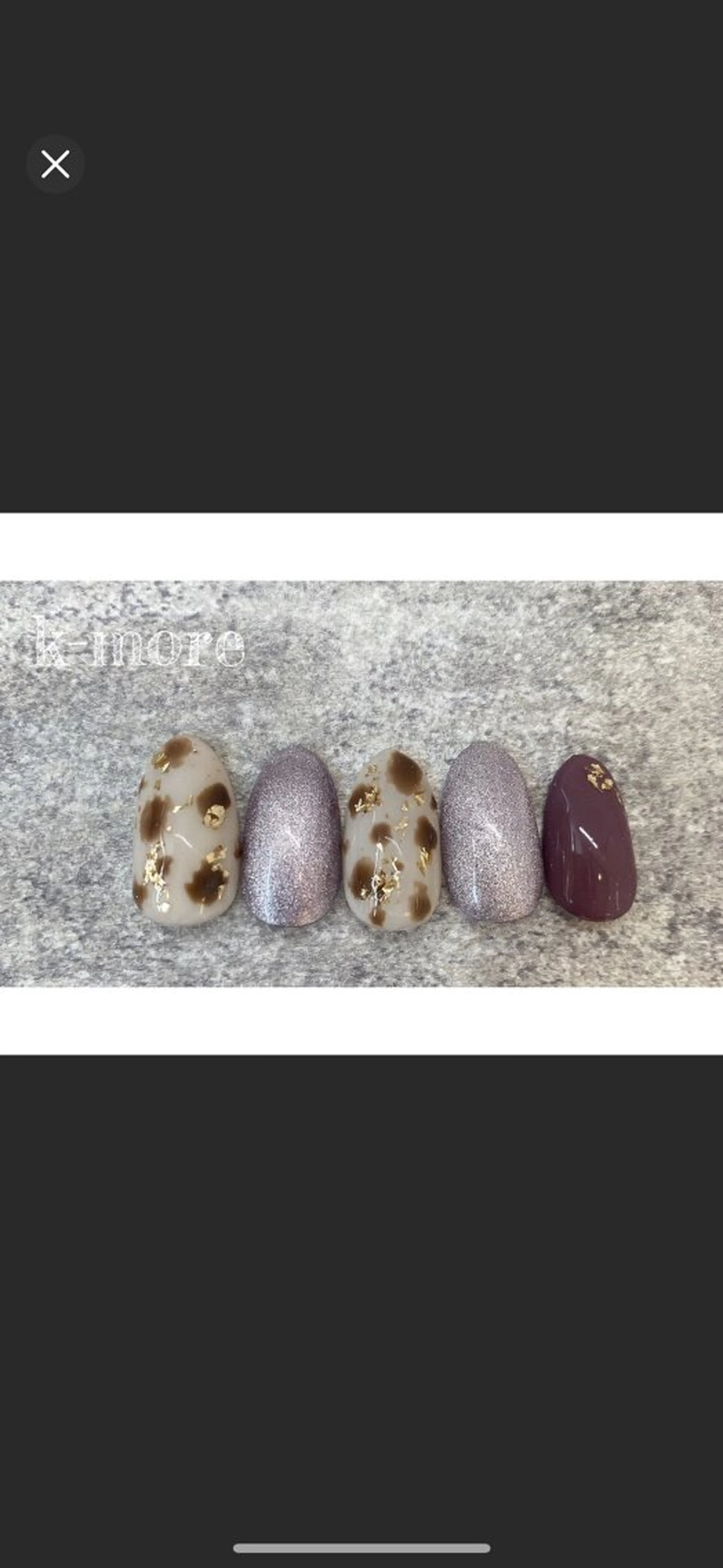 ミディアム K-more（ケーモア）知立店所属・K-more知立店 まなみのネイルデザイン