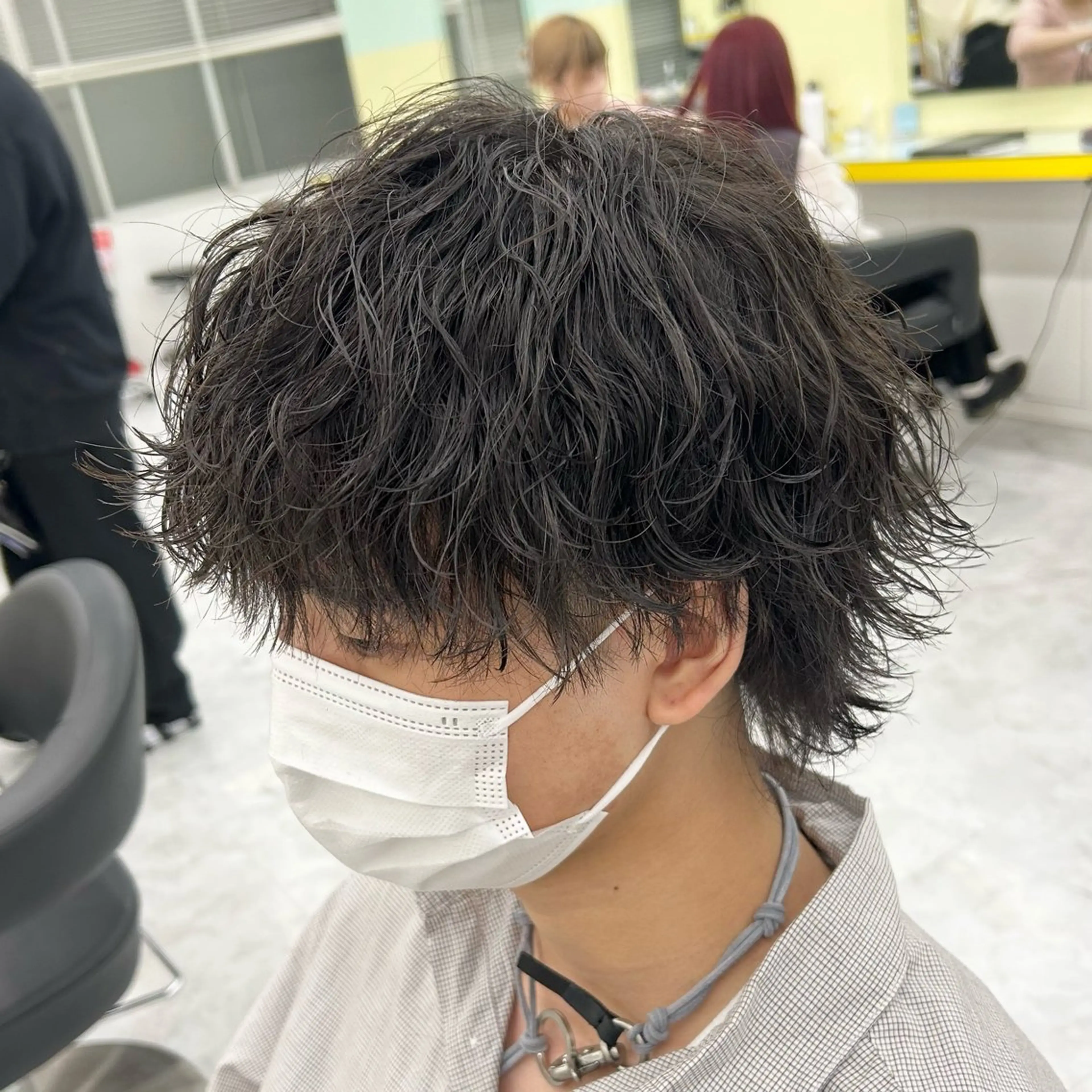 ショート カラー パーマ メンズ カット パーマ 韓国レイヤーカット /REIのヘアスタイル