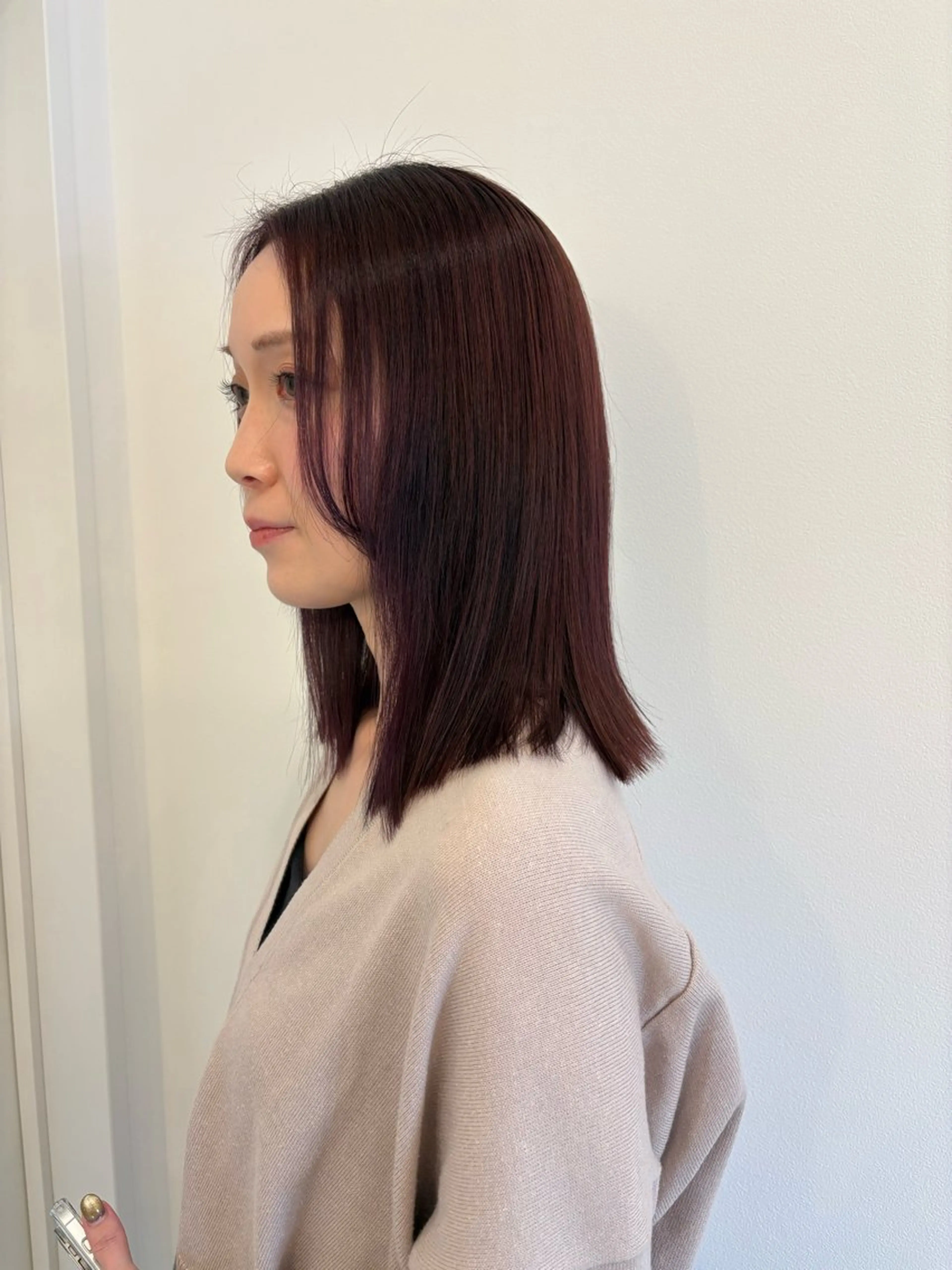 カラー ルプラボウ すぎやまみほのヘアスタイル