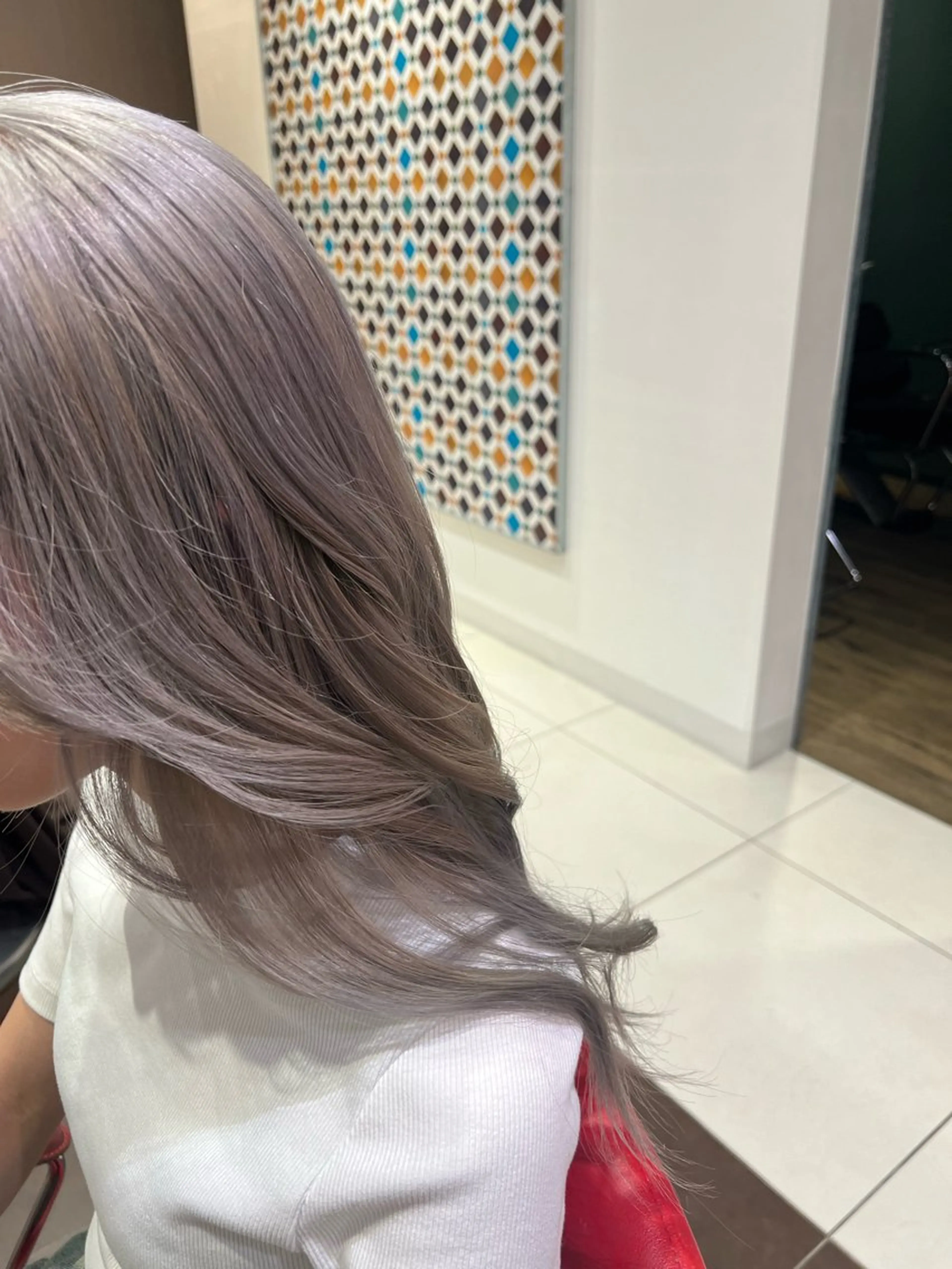 ロング カラー ブリーチ 諸橋 陸斗のヘアスタイル