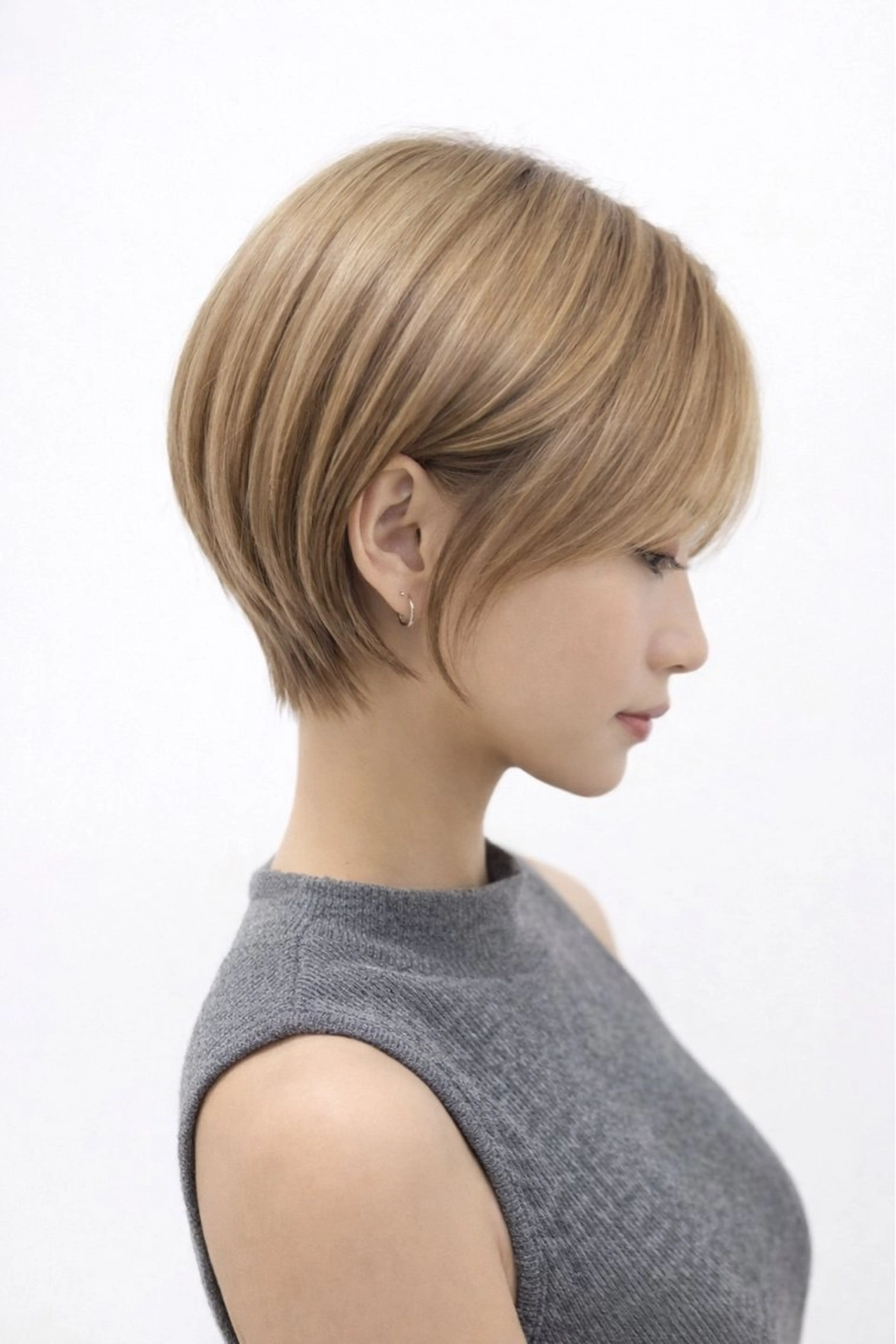 ショート カラー ショートボブ 丸みショート ボブ ショートヘア BONDZSALON麻布十番パティオ通り店所属・マエザワ リュウのヘアスタイル