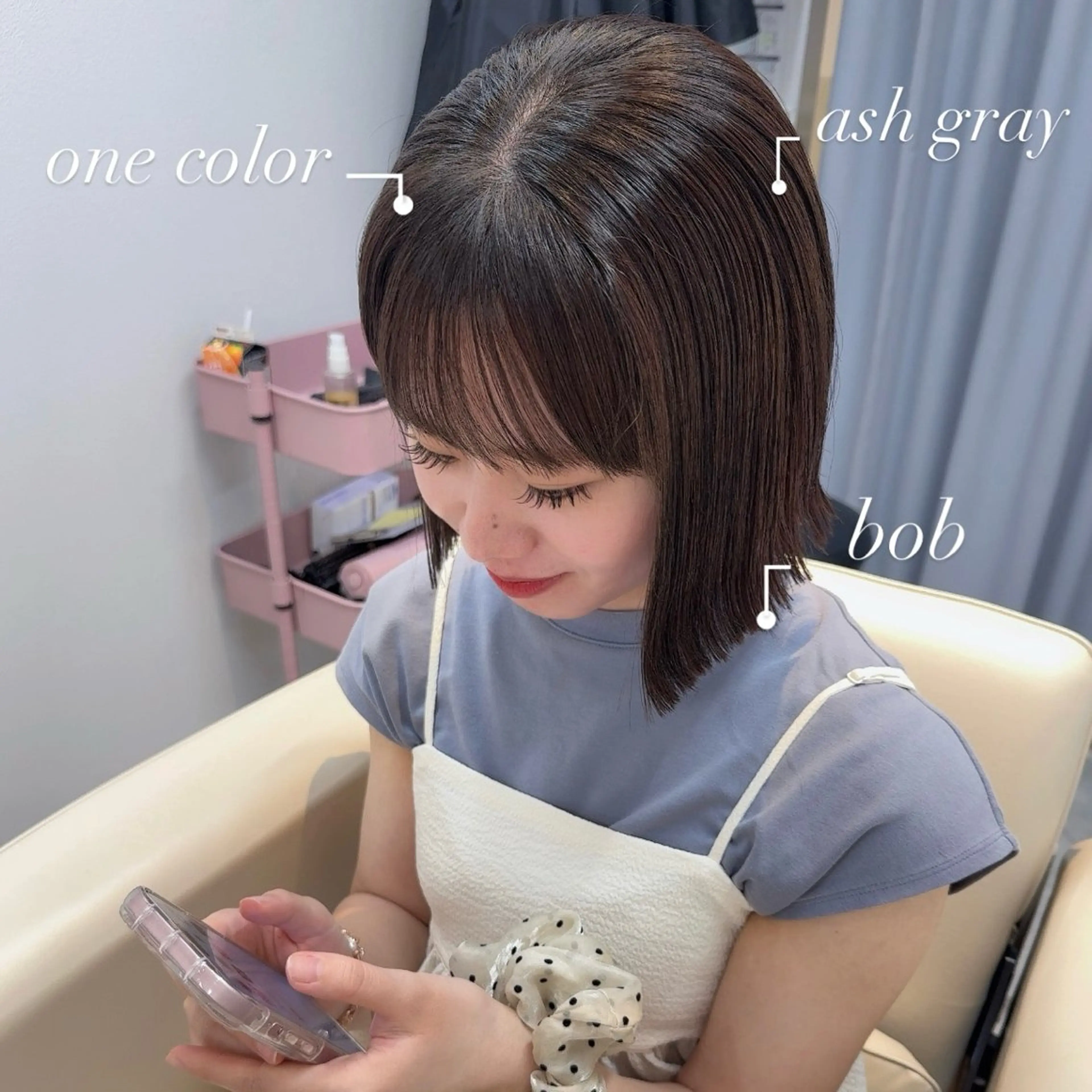 ショート カラー カット ヘアカラー トリートメント SALOWIN千葉suite店所属・秋元舞香 【髪質改善/カラー】のヘアスタイル