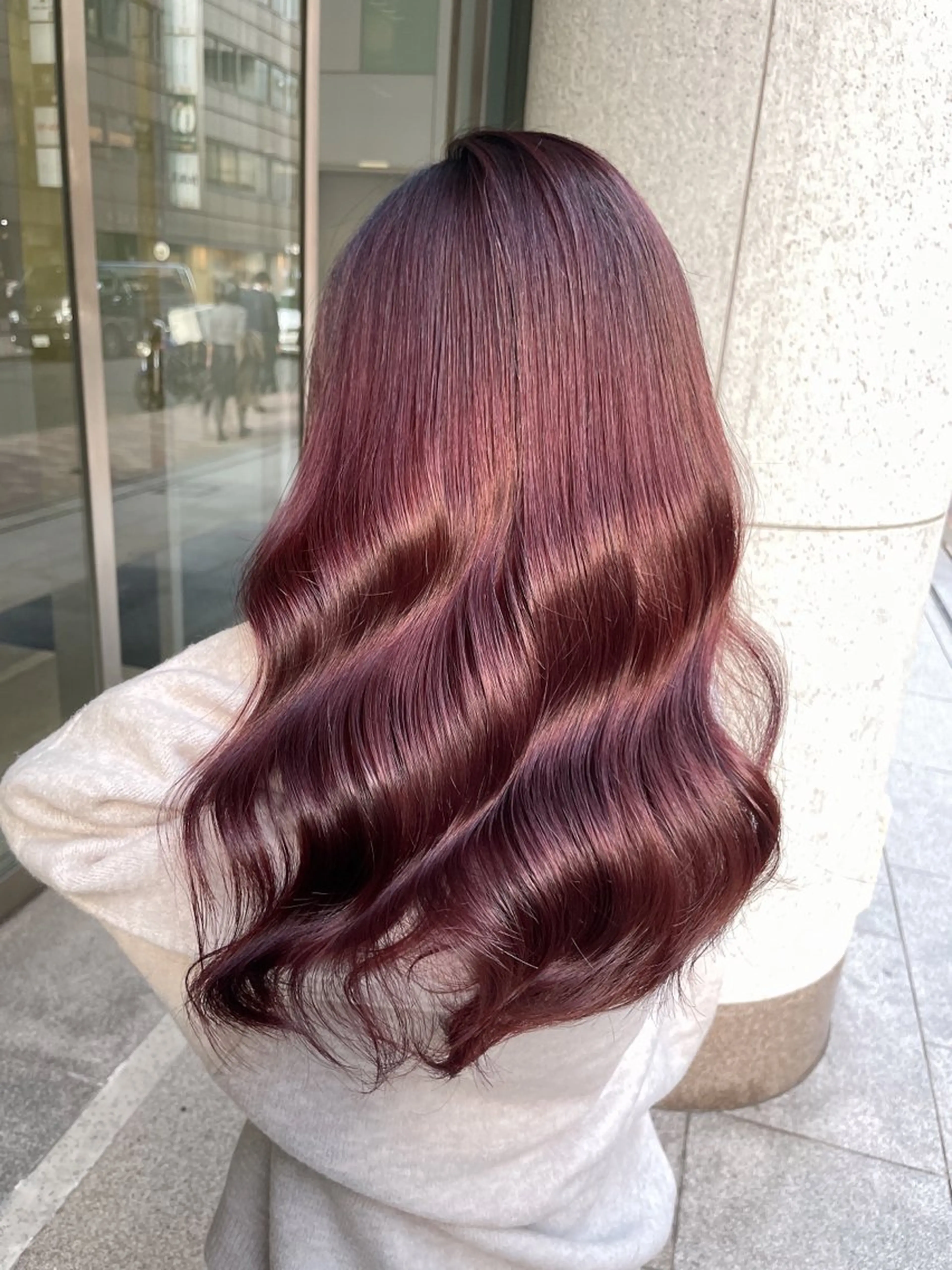 ロング カット ヘアカラー トリートメント 愛されハイトーン 🍓YURINAのヘアスタイル