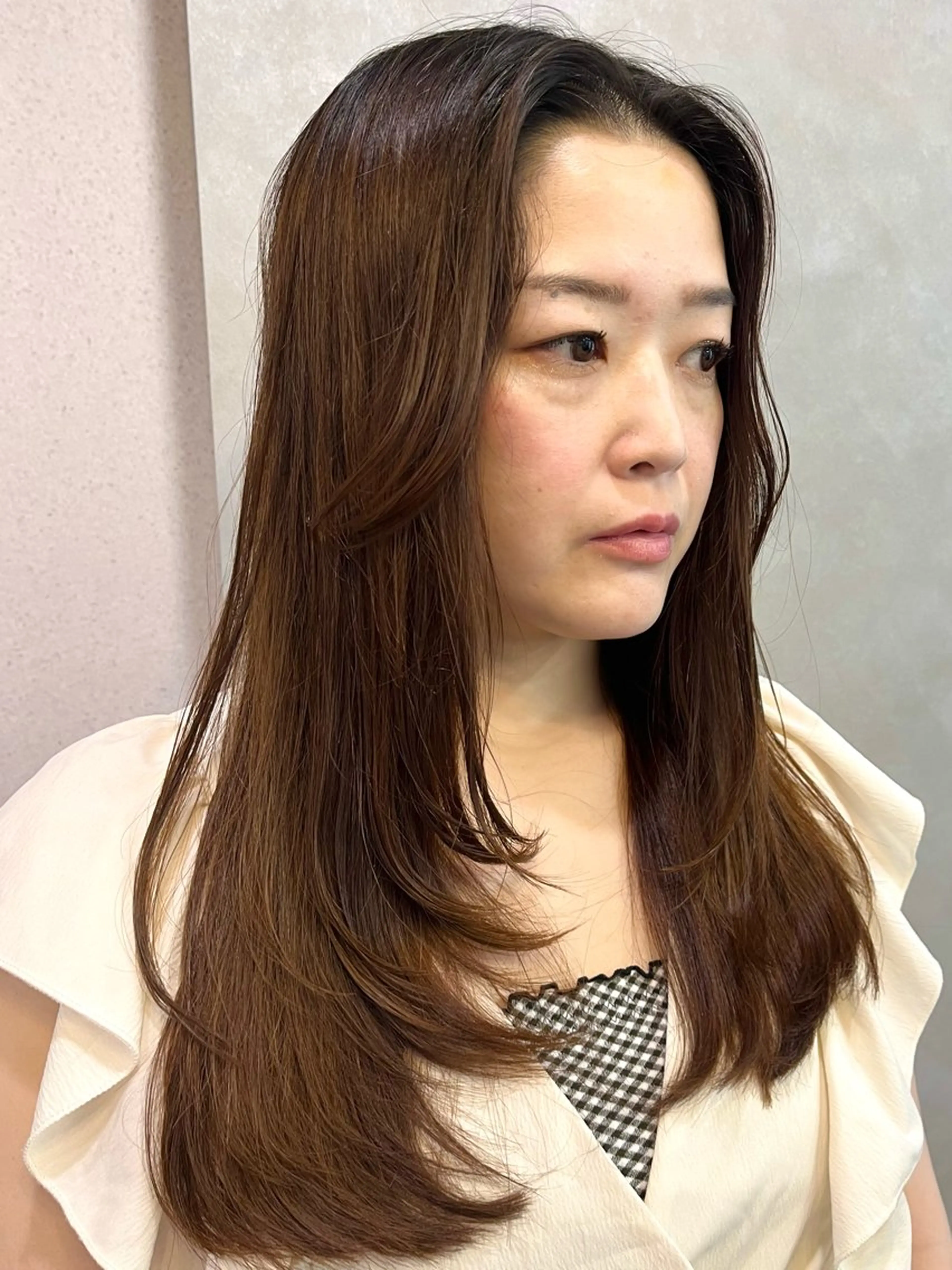 セミロング ｊｏｕｅｒｍ所属・透明感/グレージュ /韓国レイヤー🪽のヘアスタイル